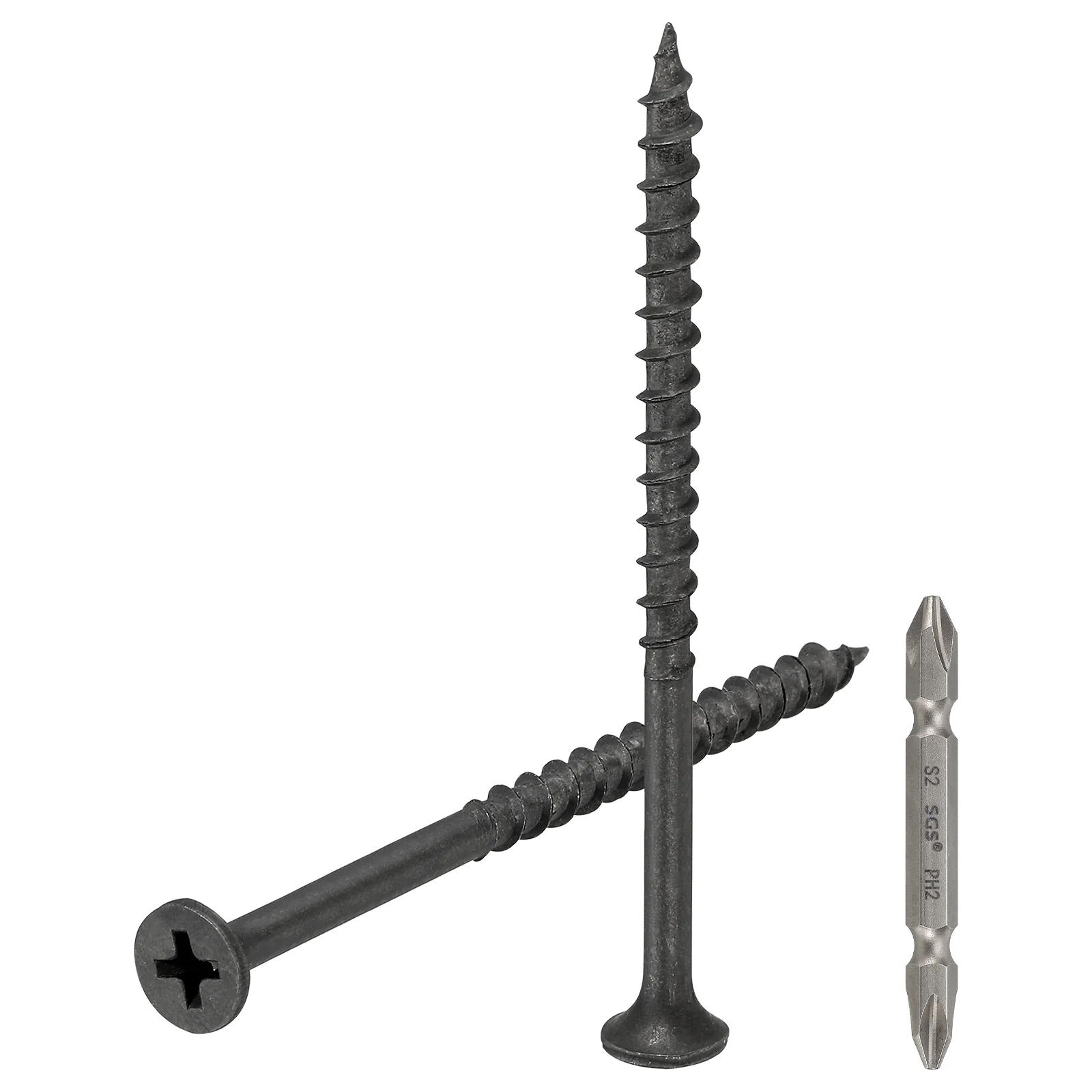Uxcell Phillips Flat Head Sheet Metal Screws with Bit, Carbon Steel - Image 7