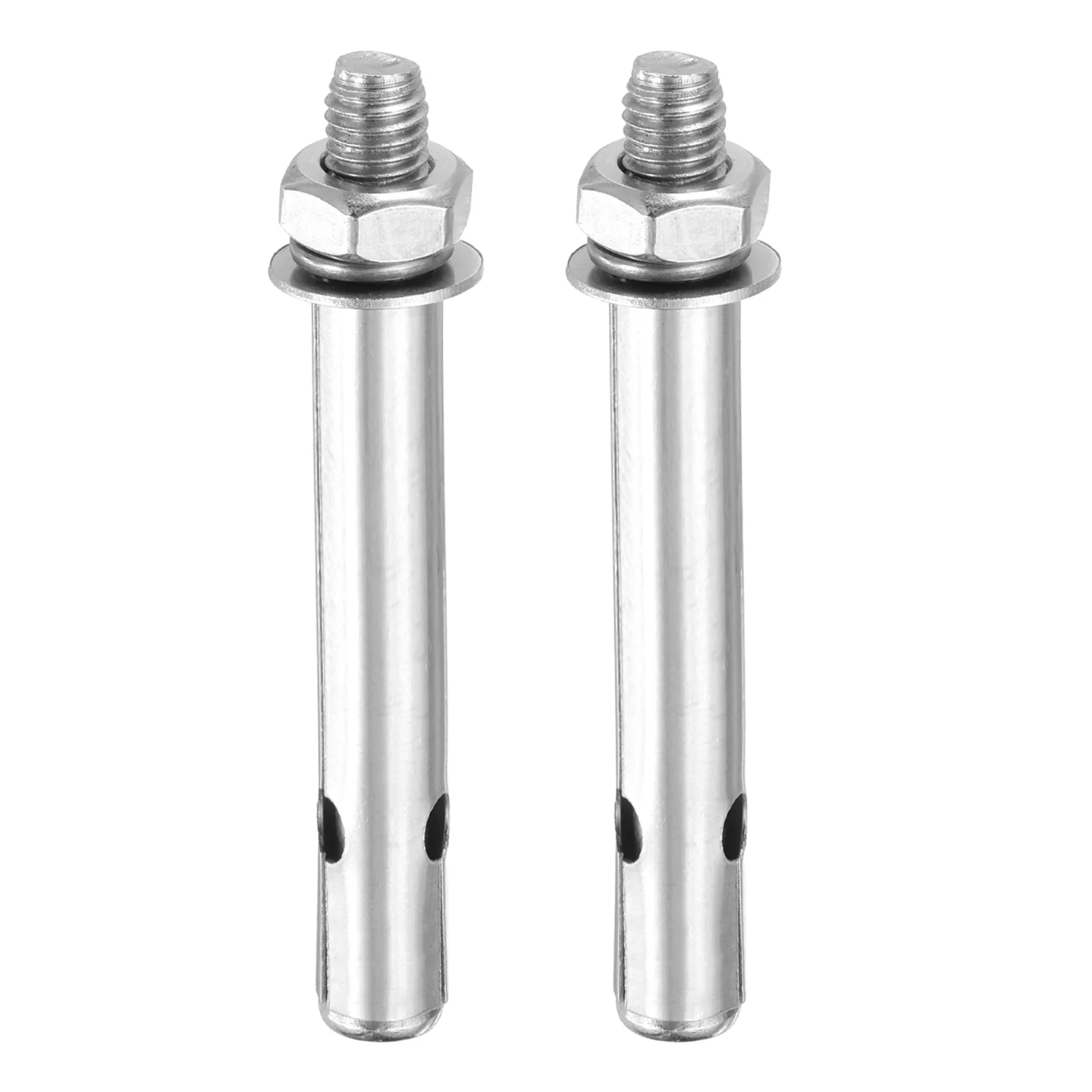 M10x100mm Expansion Bolts,2PCS Stainless Steel External Hex Expansion Screw Bolt