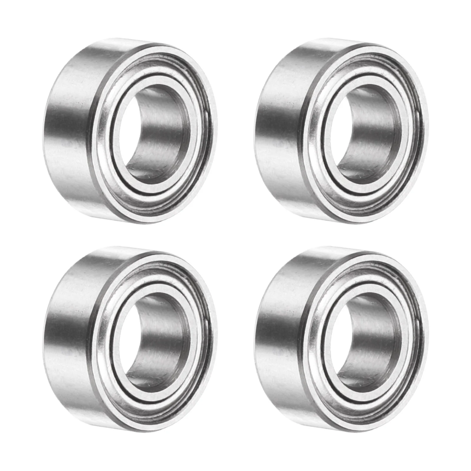 Uxcell 4Pcs SMR105ZZ Deep Groove Ball Bearings, 5x10x4mm 440C Double Sealed Bearing
