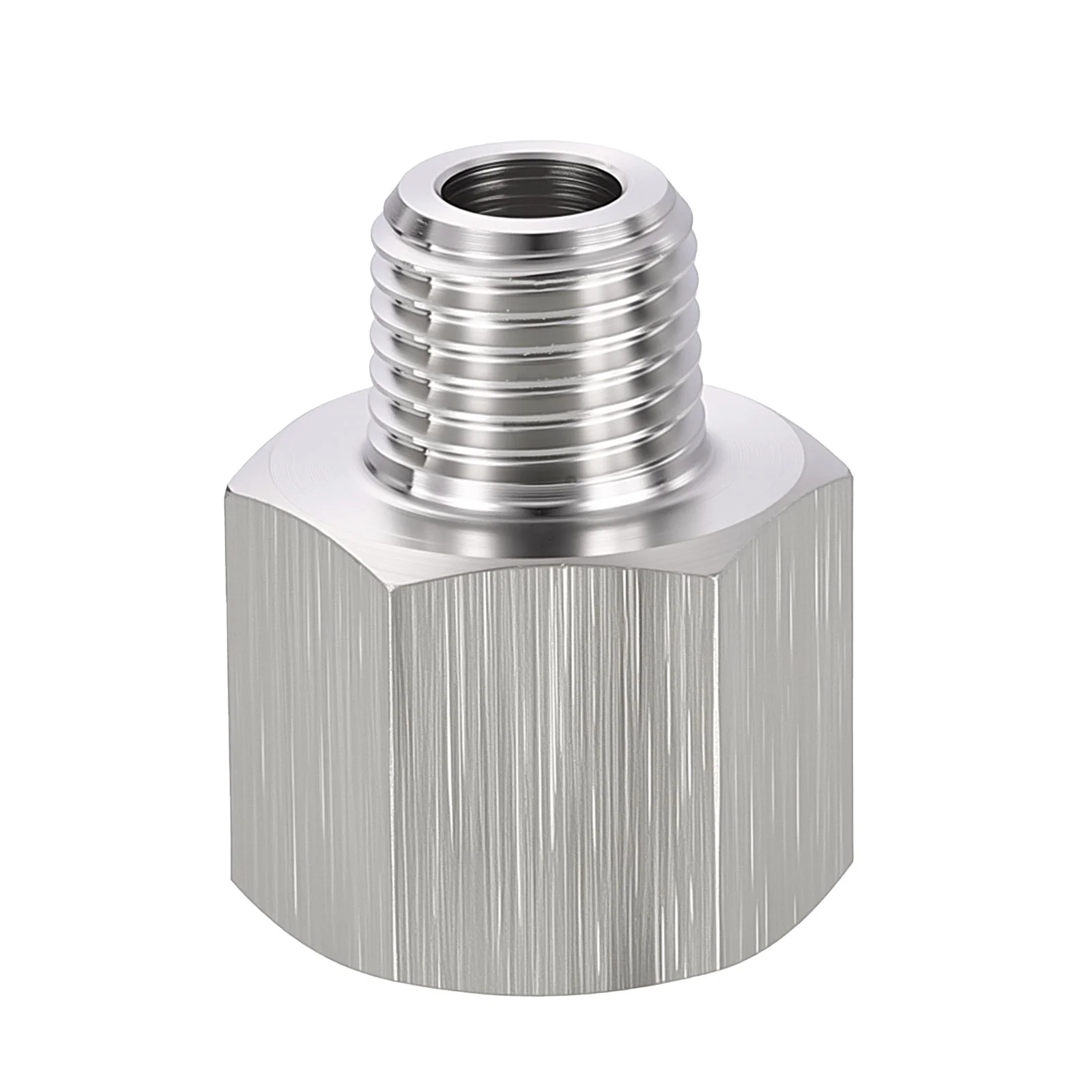1 Pack Stainless Pipe Fittings, 3/4" MNPT to 1/2" FNPT Pipe Extension Connectors
