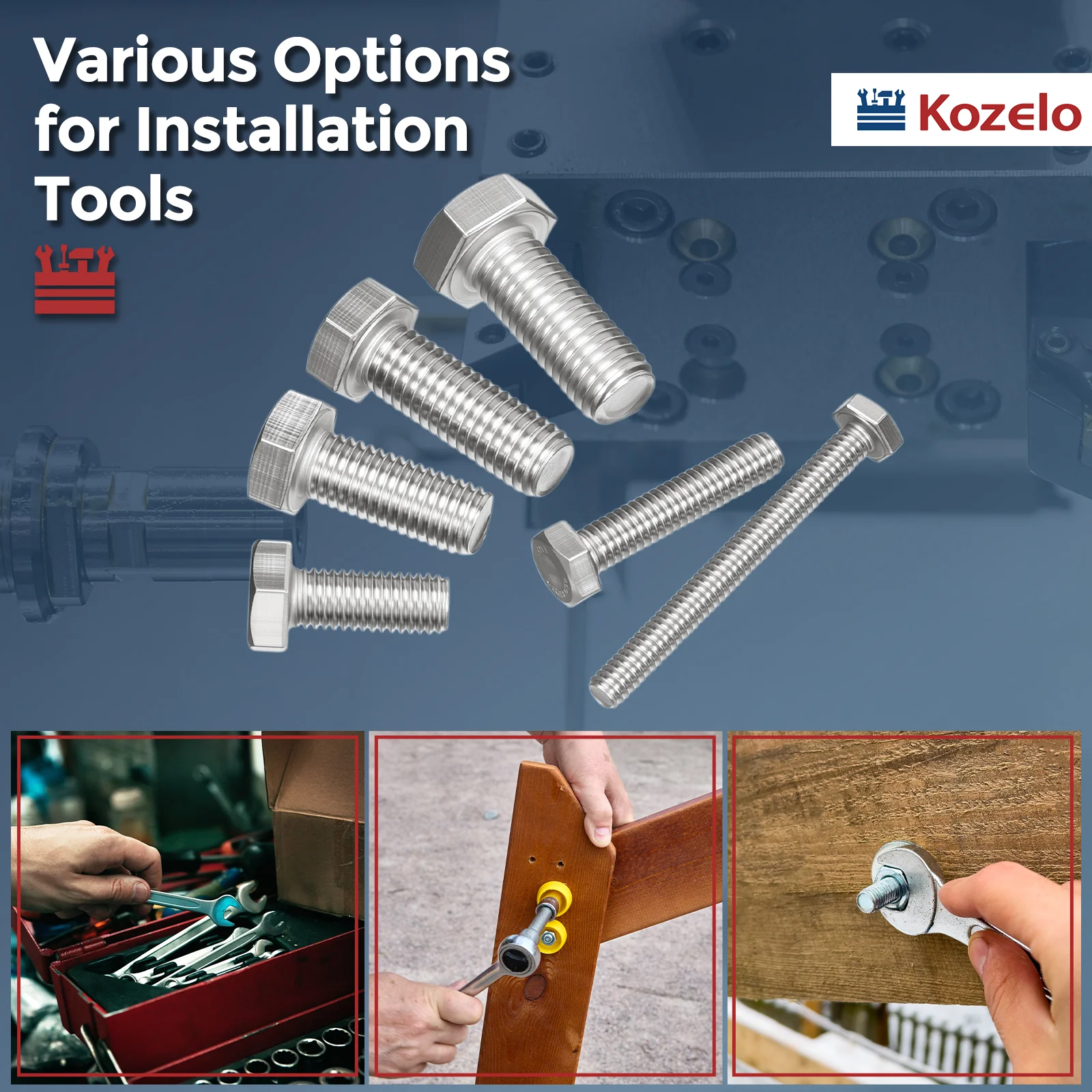 Pcs Hex Head Screws Bolts - [ - Image 12