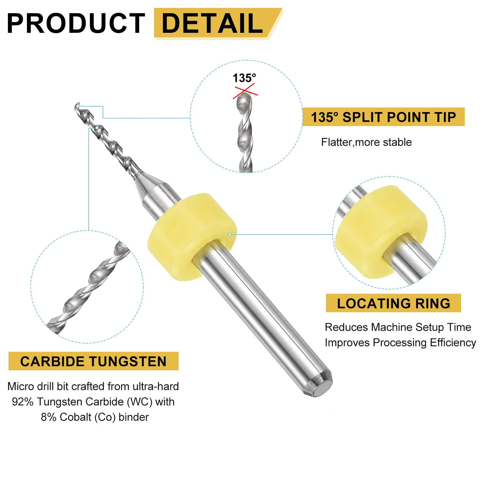 1.2 mm Micro Drill Bits 3.175mm Shank Carbide for Print Circuit Board 10pcs - Image 4
