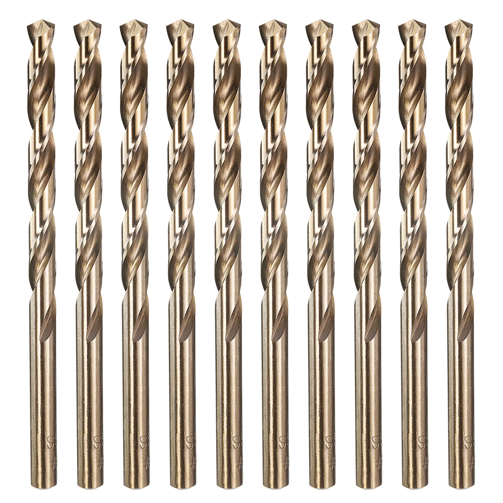 10pcs Drill Bit - #1 4341 HSS Gold Woodworking Handicraft