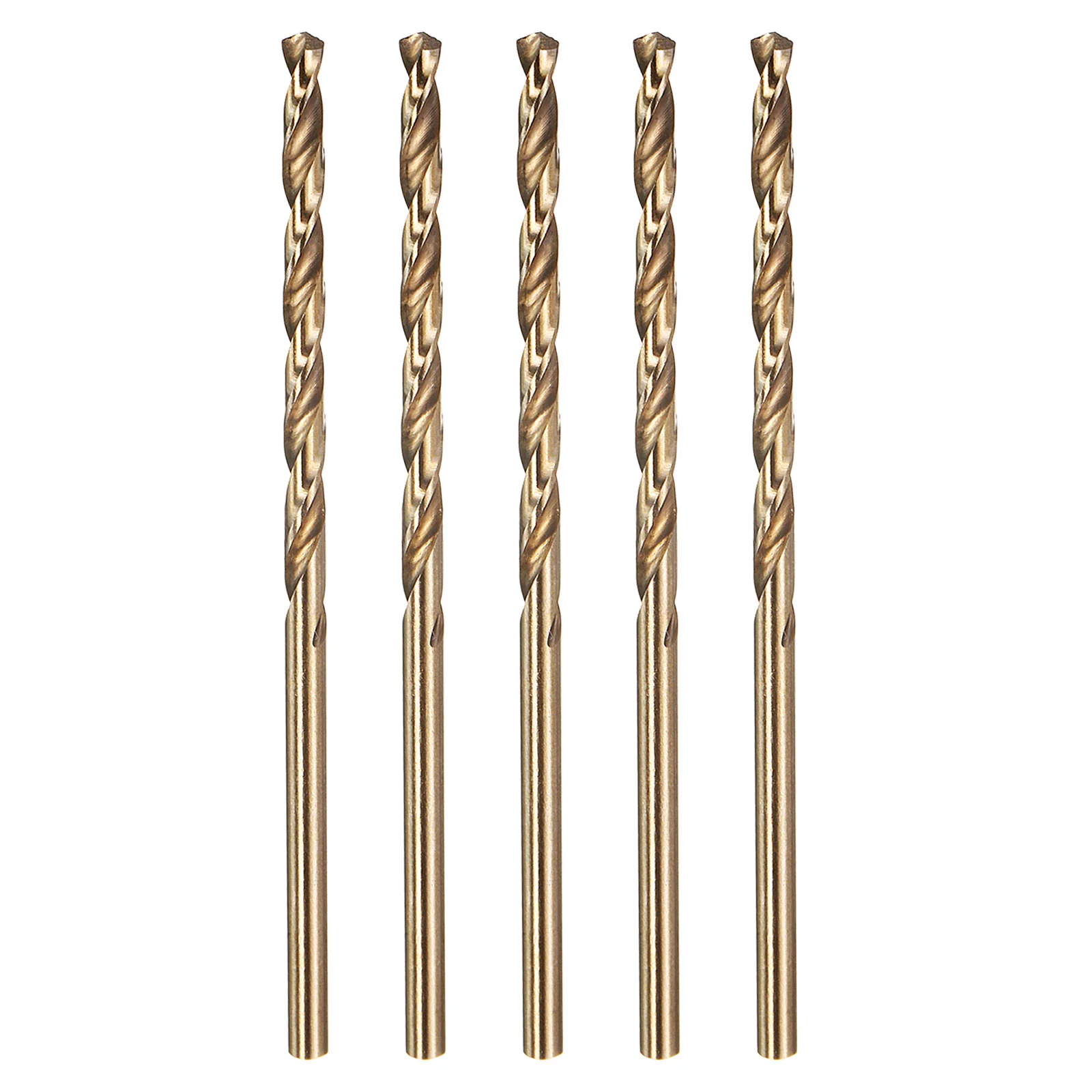 5pcs Drill Bit - #37 4341 HSS Gold Woodworking Handicraft