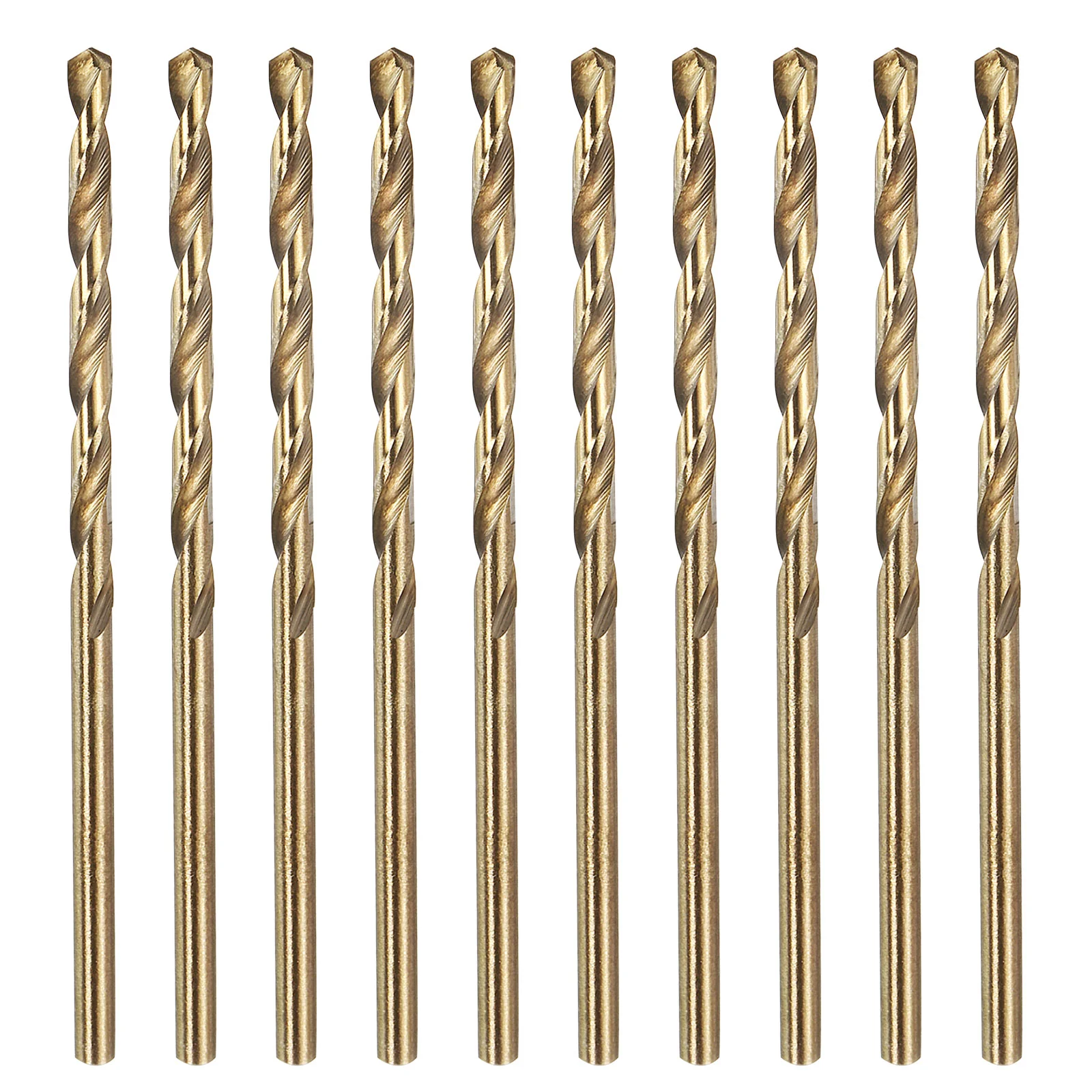 10pcs Drill Bit - #42 4341 HSS Gold Woodworking Handicraft