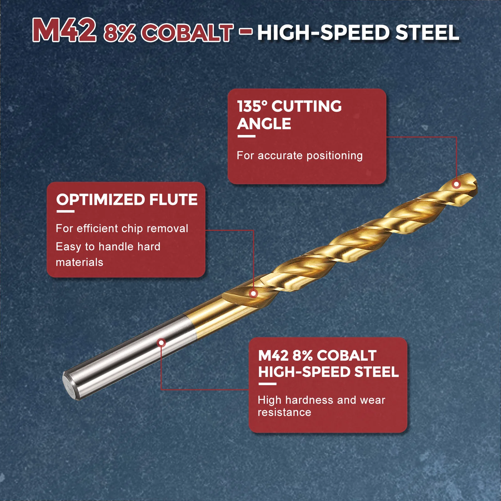 1pcs Drill Bit - 7.1mm HSS Cobalt TiN for Woodworking Handicraft Use - Image 3
