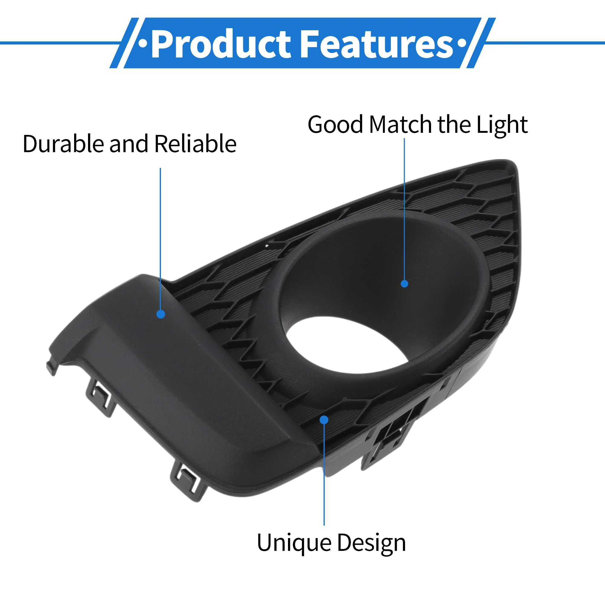 Front Right Fog Light Grill No.71103T5RA10 for Honda Fit 2015-2017 - Image 6