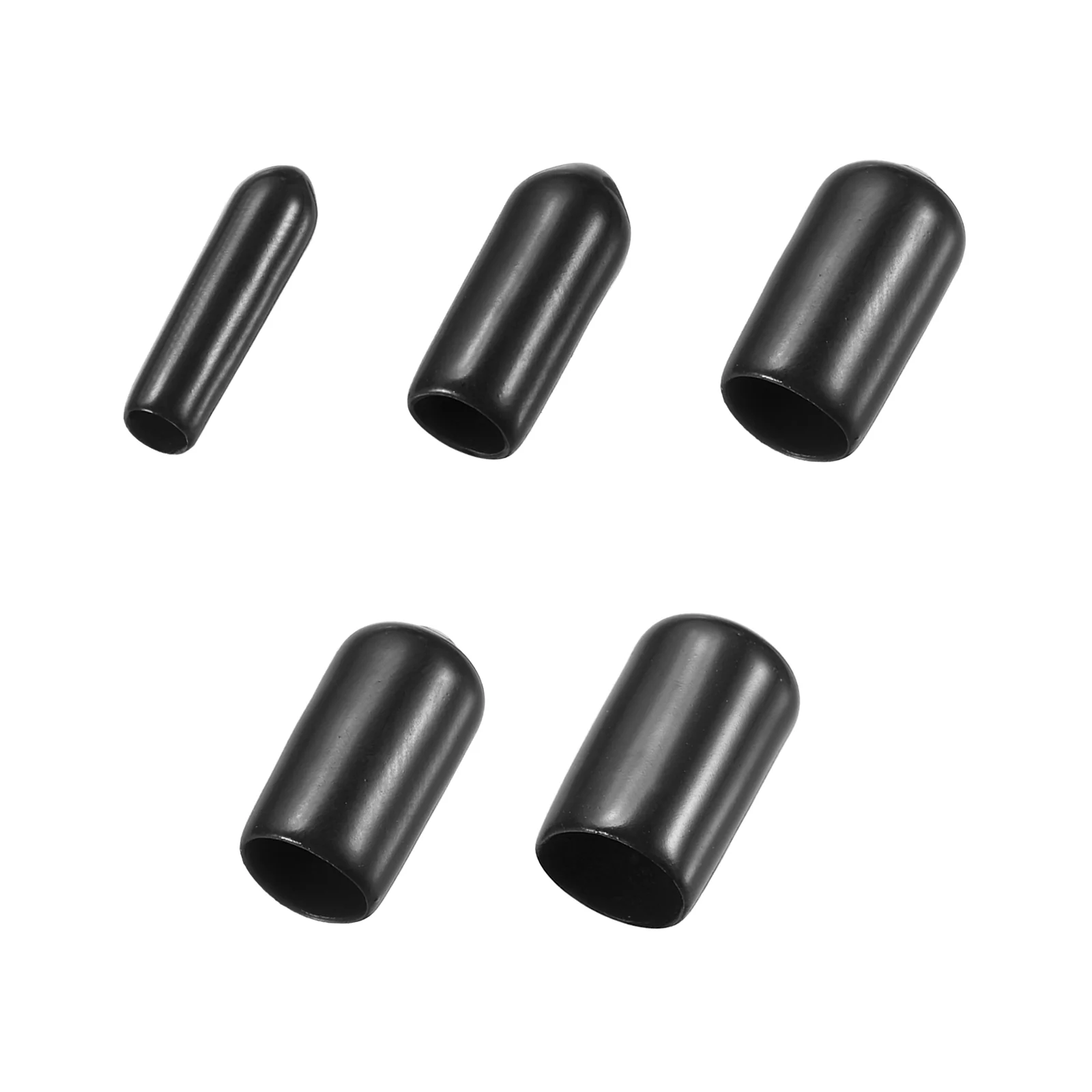 Uxcell 100pcs Round Rubber End Caps Protective Caps 2mm 4mm 6mm 8mm 10mm - Image 3