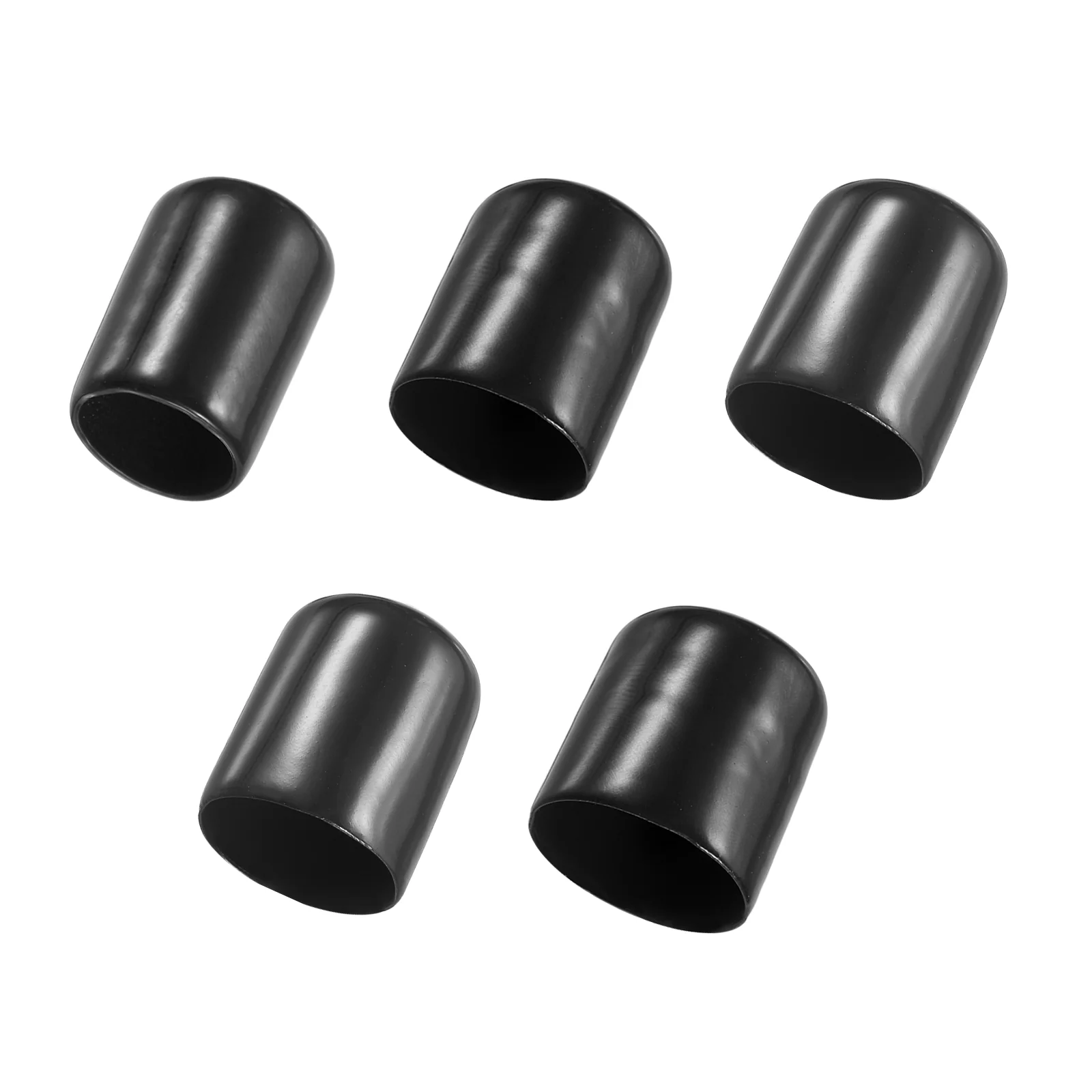 Uxcell 100pcs Round Rubber End Caps Protective Caps 12mm 14mm 16mm 18mm 20mm - Image 3