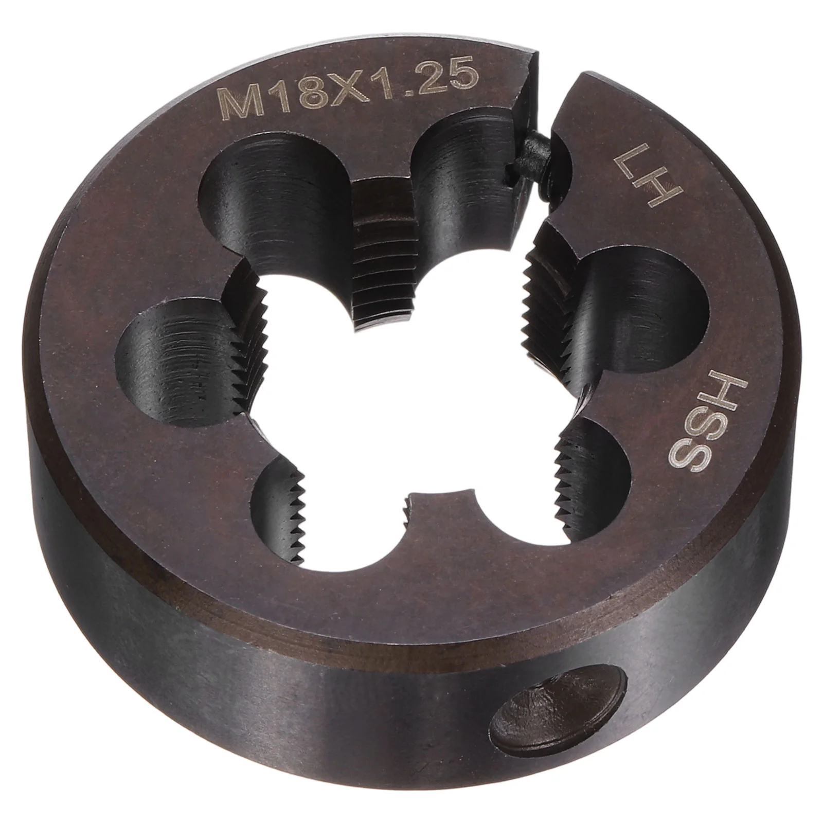 HSS M18 x 1.25 Metric Machine Thread Round Die Left Hand High Speed Steel