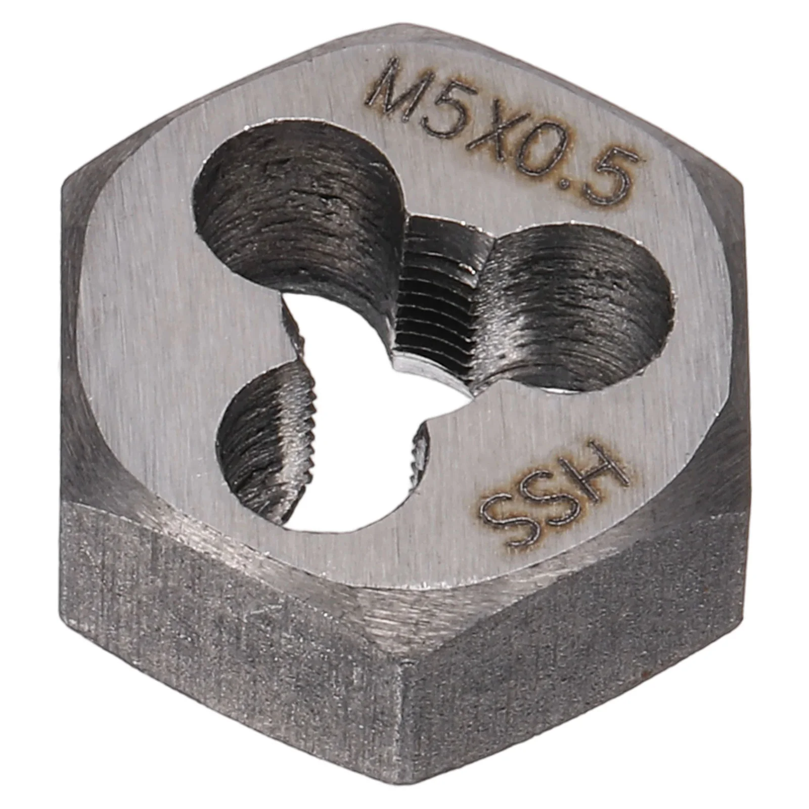 HSS M5 x 0.5 Metric Machine Thread Hex Die Right Hand High Speed Steel