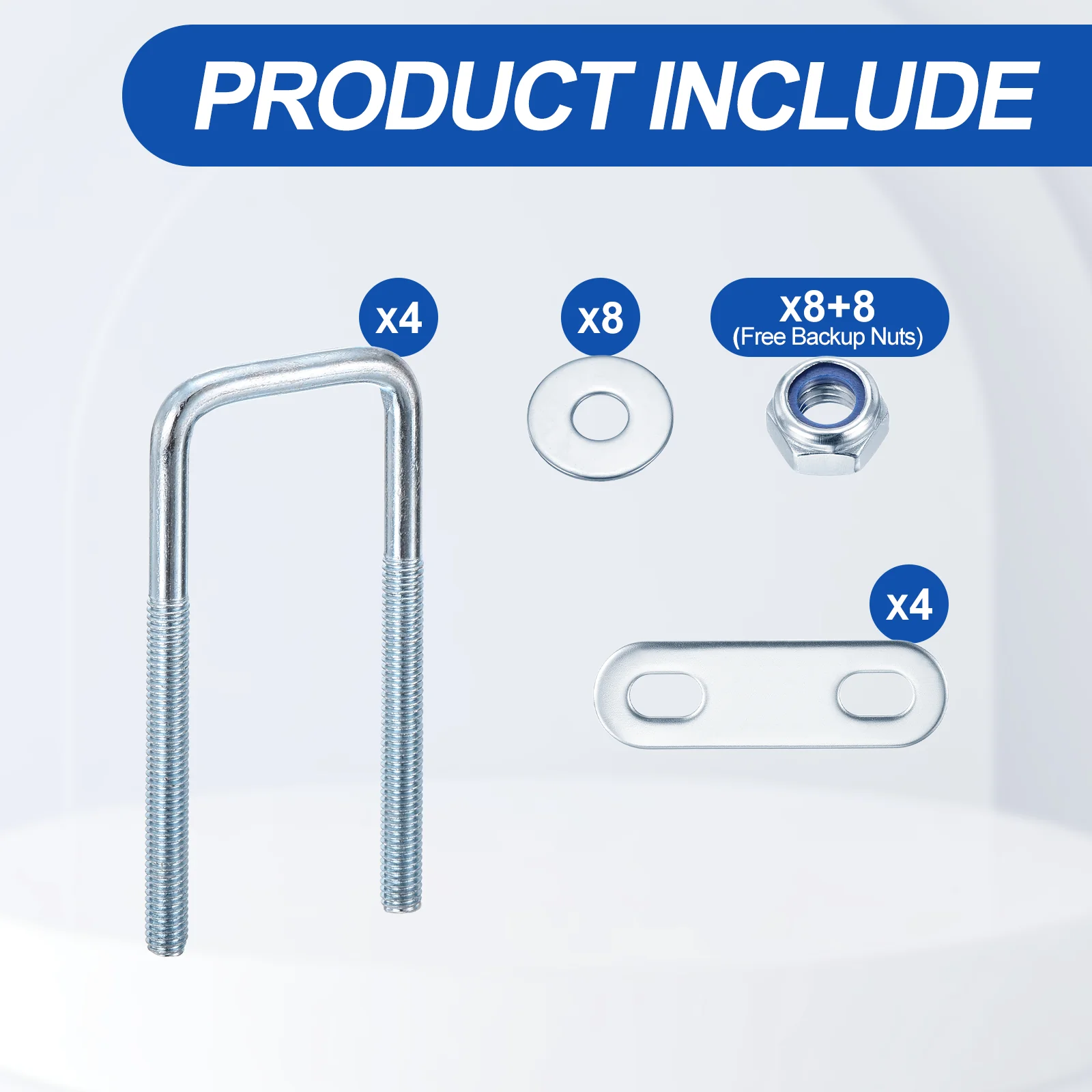 U Bolts with Frame Plates, Nuts, and Washers - Image 27