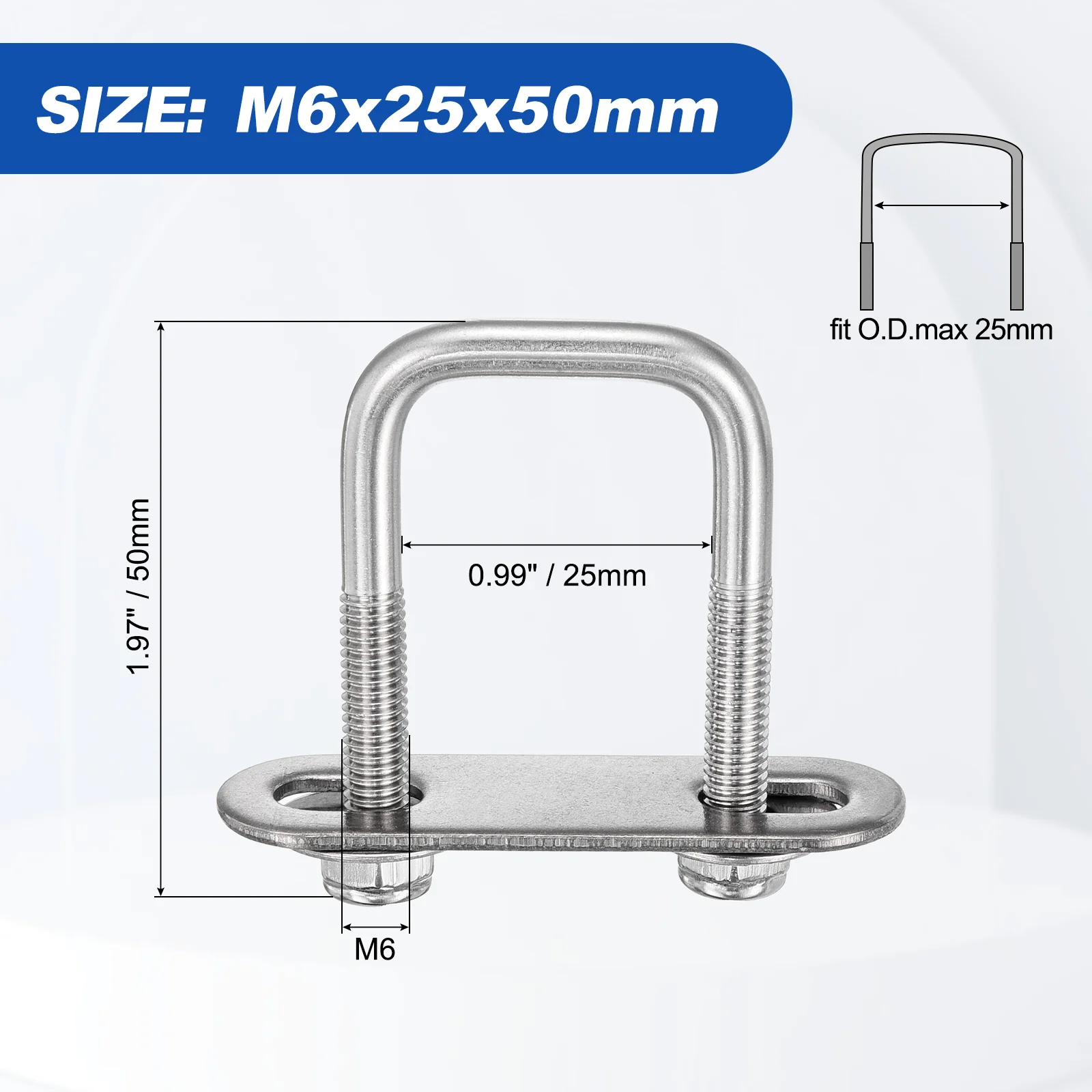 U Bolts with Frame Plates, Nuts, and Washers - Image 32