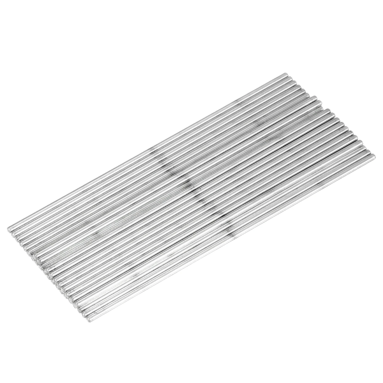 30pcs 2.5mmx130mm Toys Shaft Round Rod Axles Drive Shaft Iron Shaft, Silver