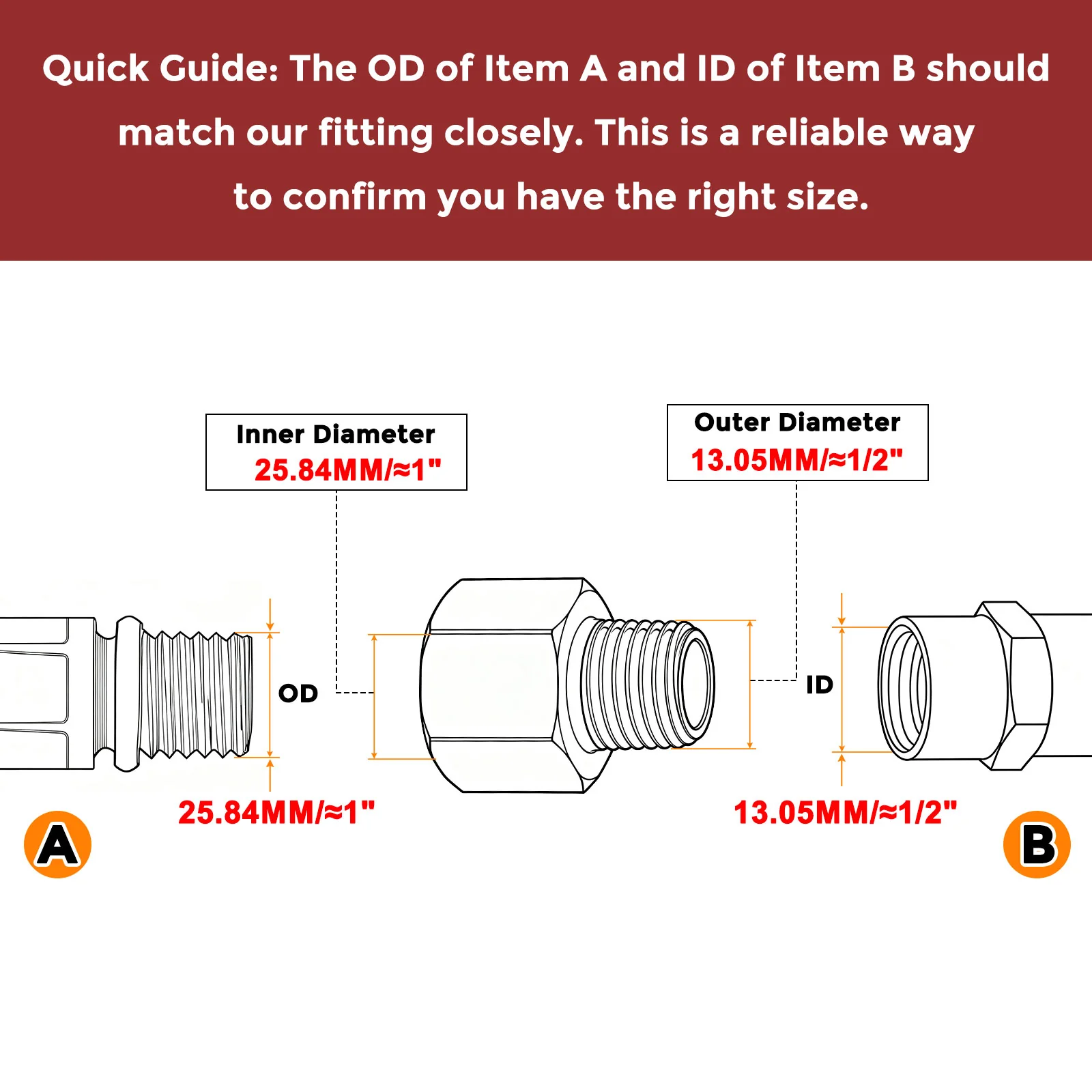 Pack of 5, 3/4" FNPT to 1/4" MNPT Stainless Steel Hose Adapter with Sealing Tape - Image 3