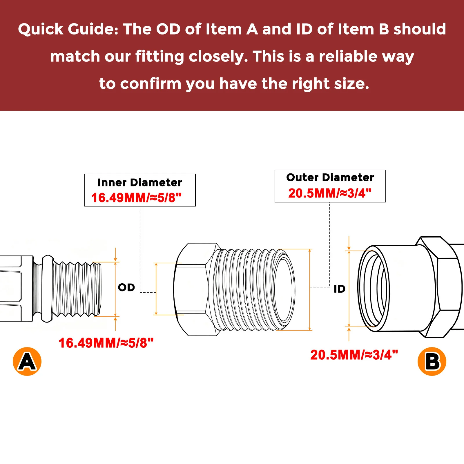 Pack of 10, 1/2" MNPT NPT3/8" FNPT Stainless Steel Hose Adapter W/ Sealing Tape - Image 3