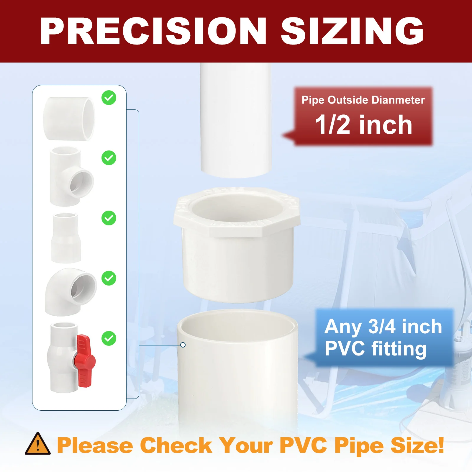 10Pcs 2" x 3/4" Reducer Bushing, SCH40 (Socket x Socket) Pipe Fitting - Image 9