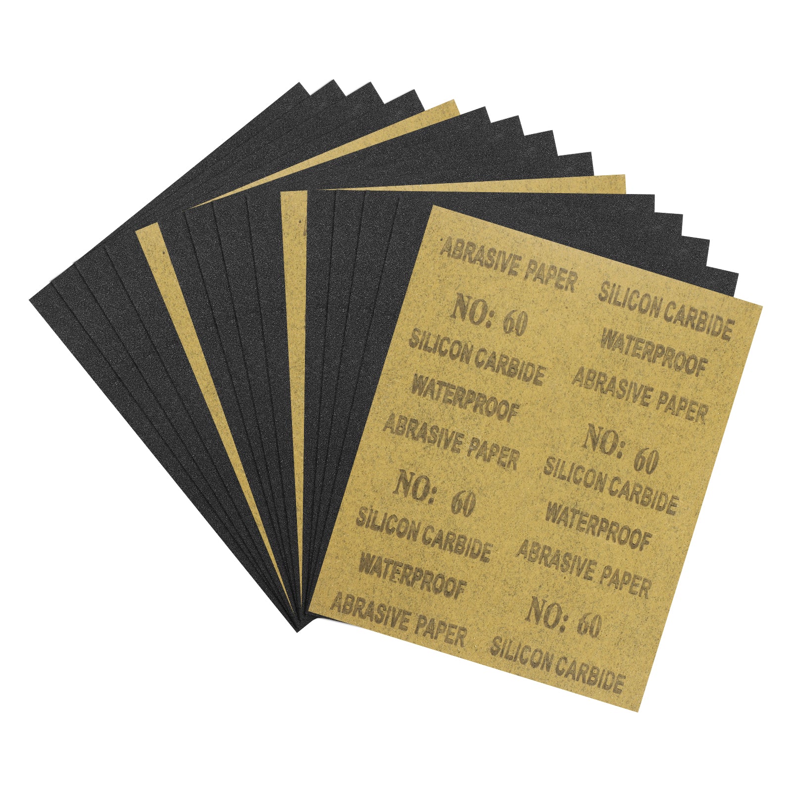 15pcs Sand Papers - [9 x 11 Inch x 60 Grits] Sandpaper Sheets
