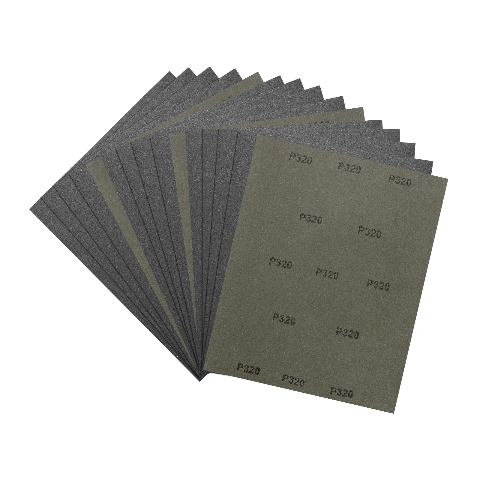 15pcs Sand Papers - [9 x 11 Inch x 320 Grits] Wet Dry Sandpaper Sheets
