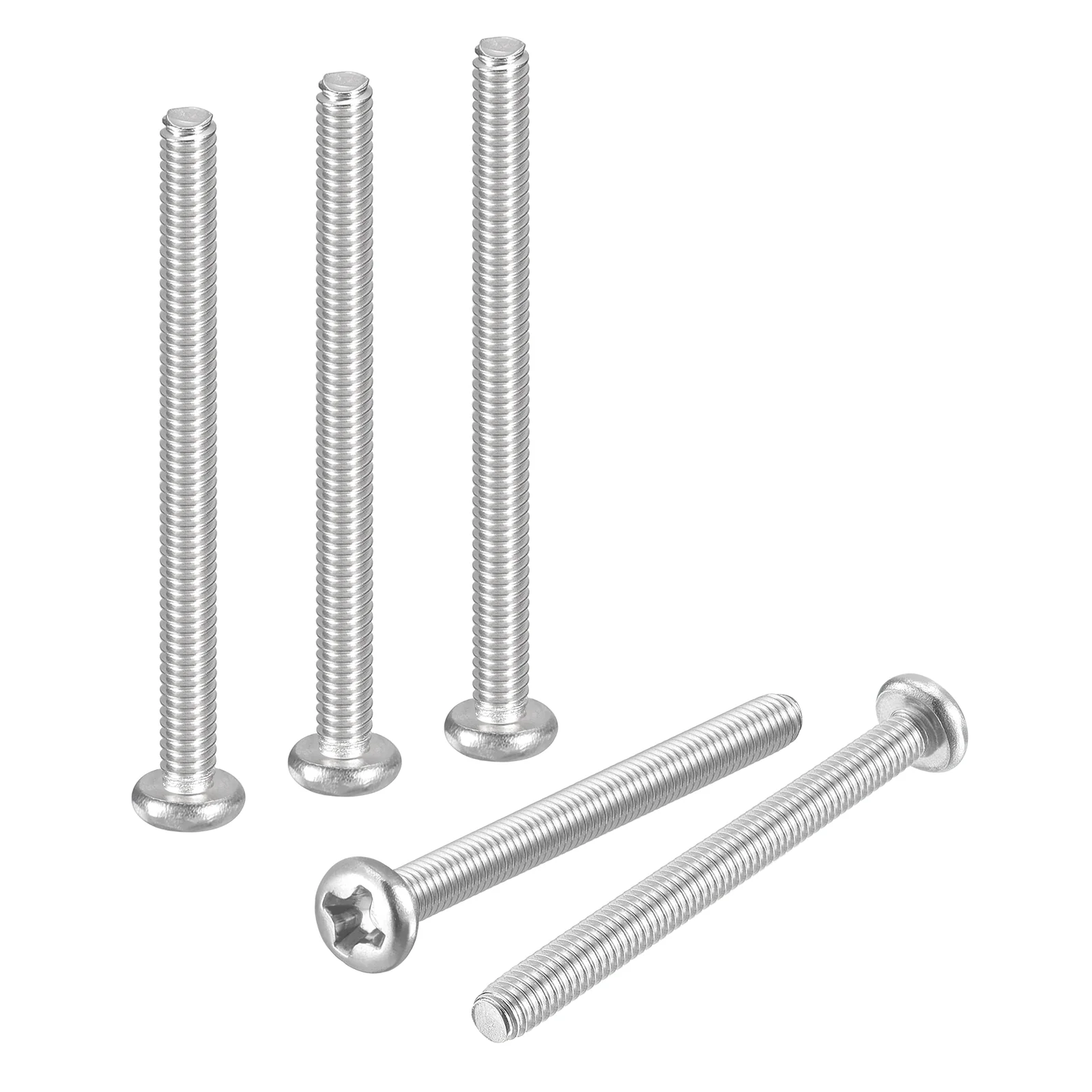 M2-0.4x25 Pan Head Machine Screws - 100pcs - 304 Stainless Steel -Silver