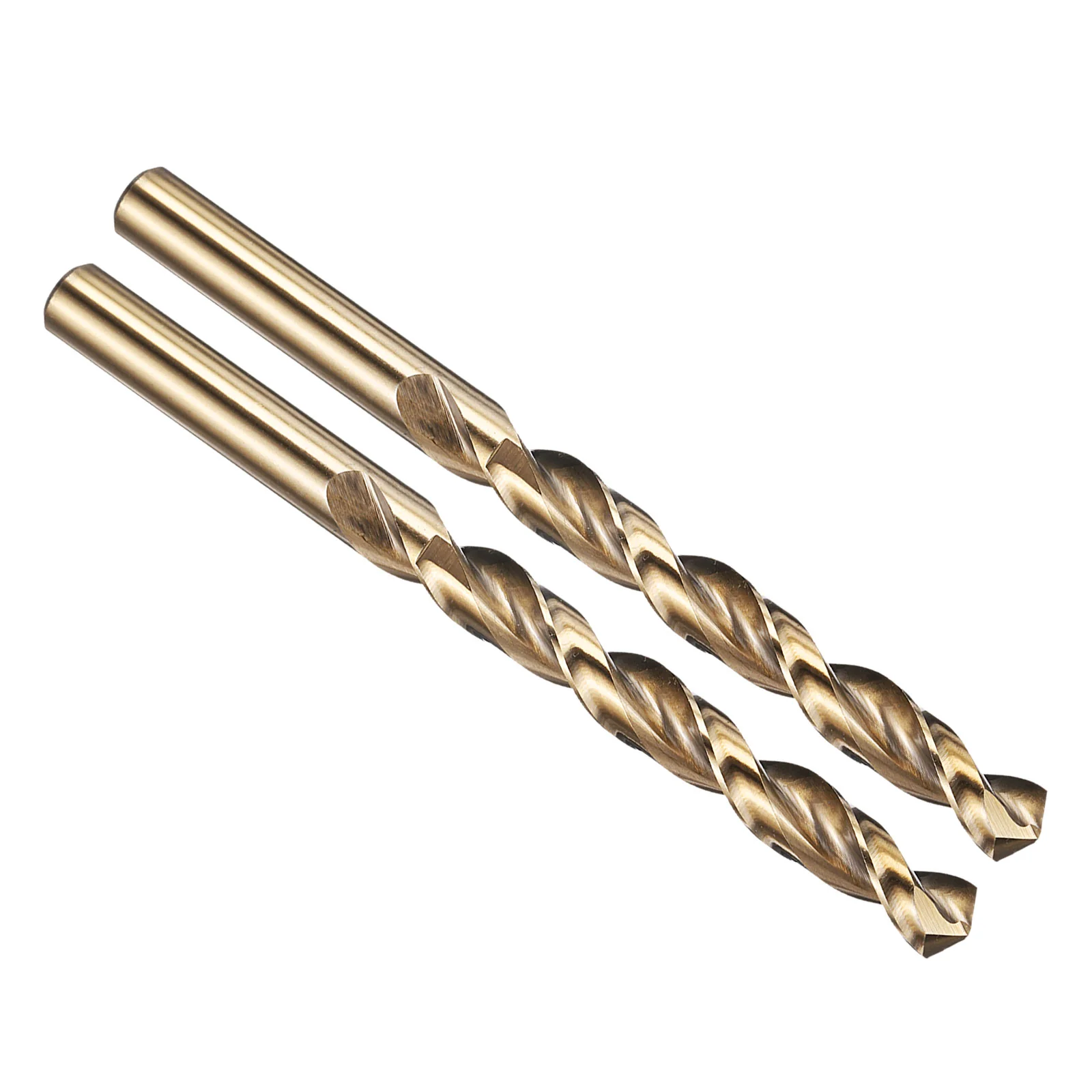 11mm Drill Bit M42 8% Cobalt HSS 135° Gold for Hard Metal - 2 Pack
