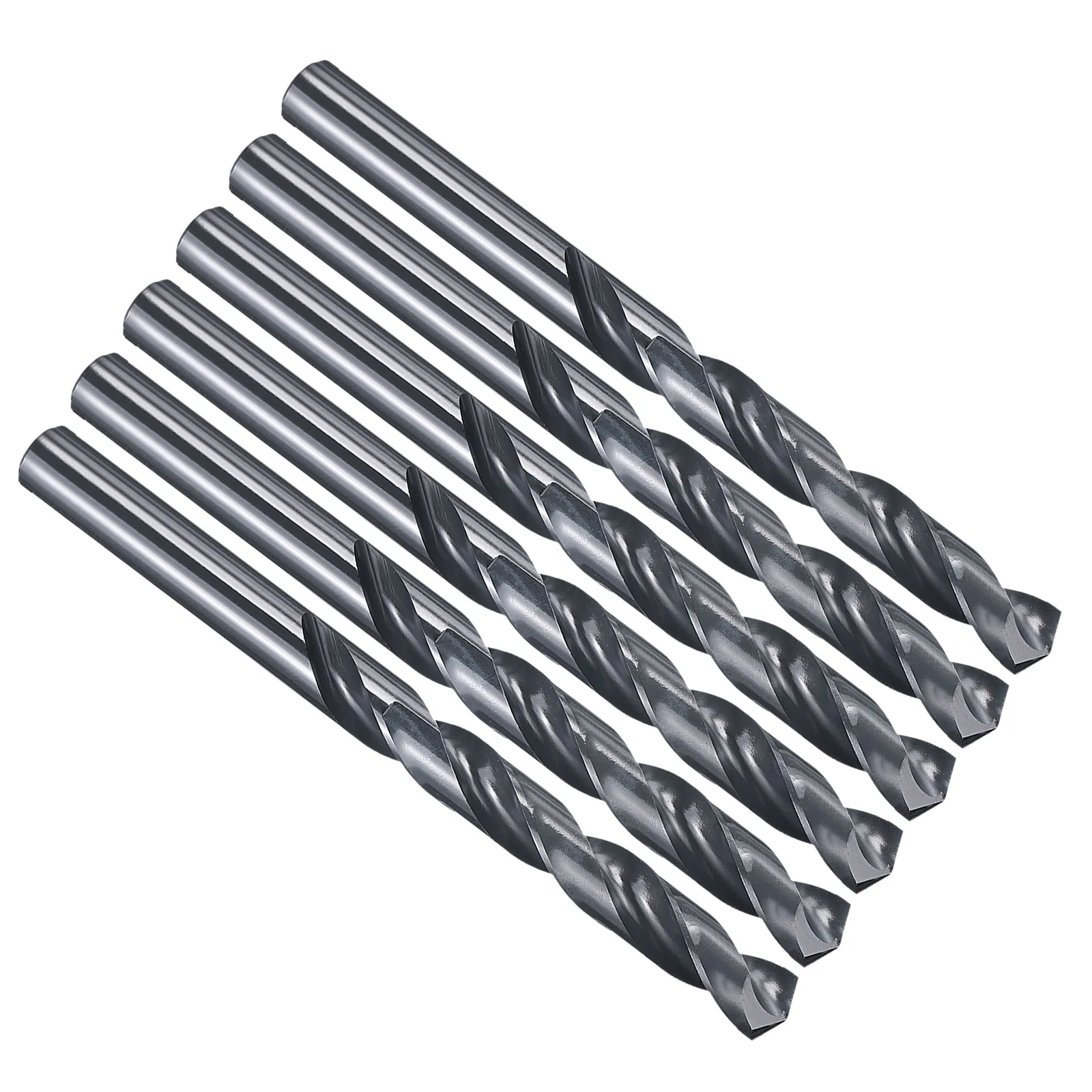 1/2" Drill Bit Straight Shank M35 Cobalt HSS Nitriding Black - 6 Pack