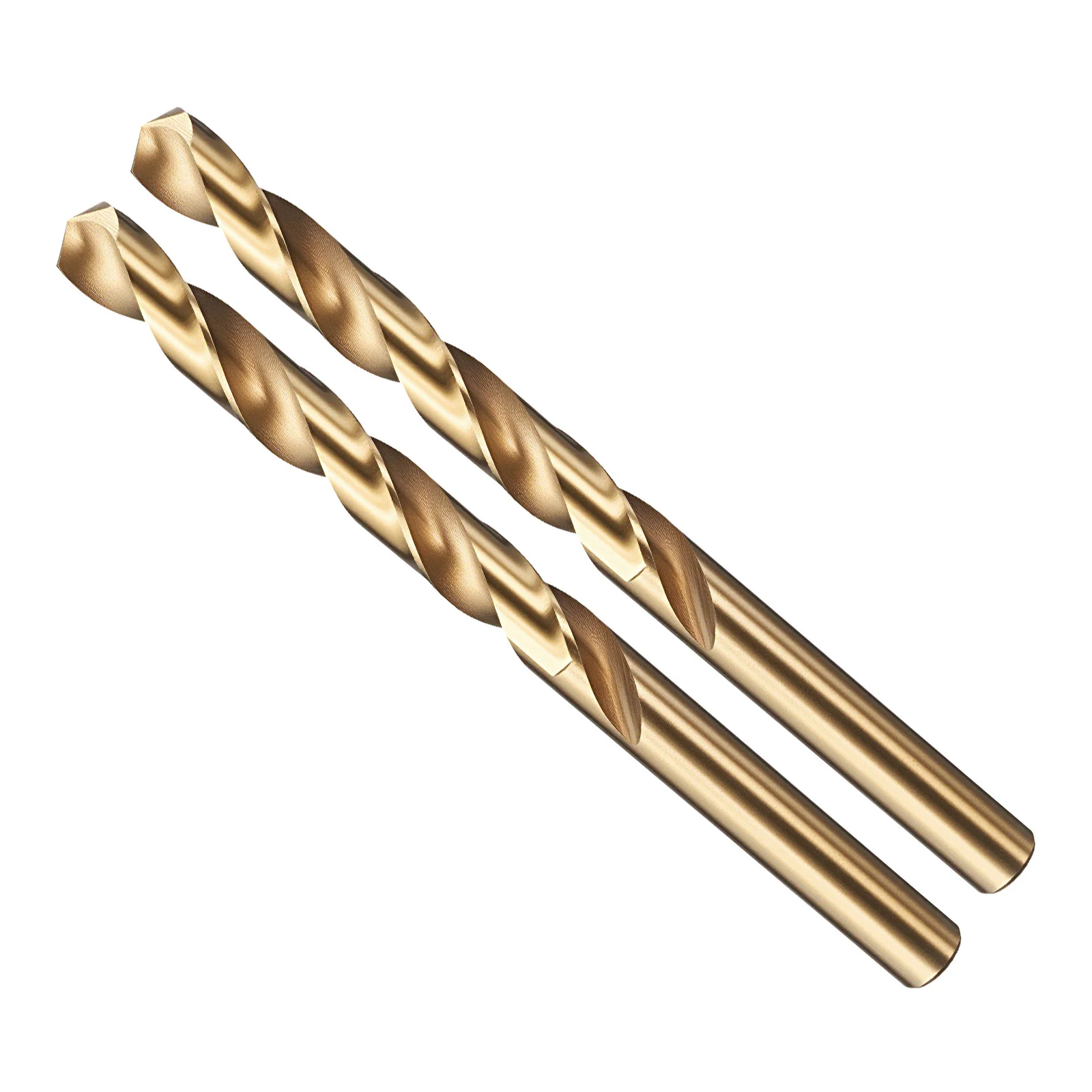 23/64" Drill Bit Straight Shank 4241 HSS Gold Finish, 2pcs