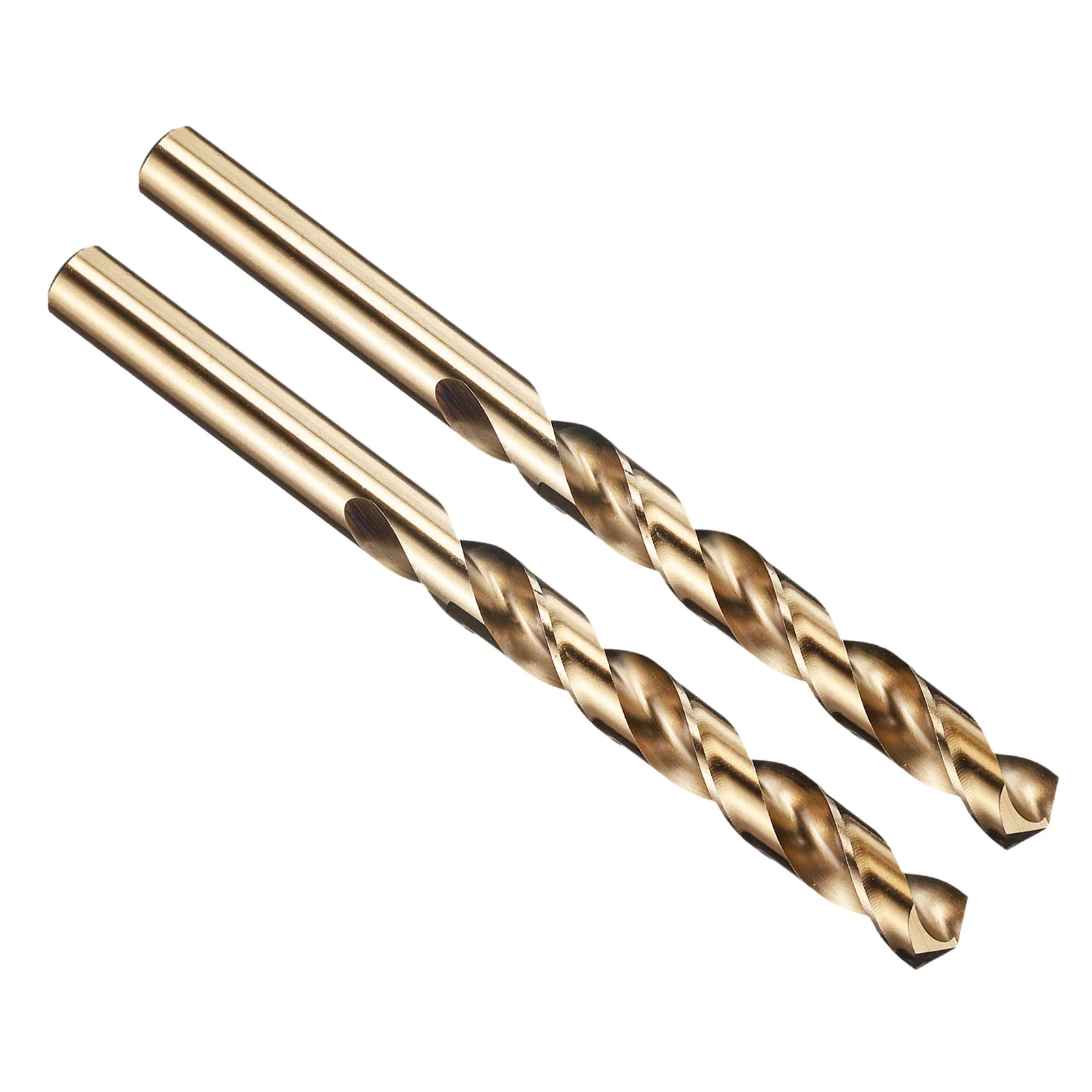 7/16" Drill Bit Straight Shank 135° M2 HSS Gold Finish - 2 Pack
