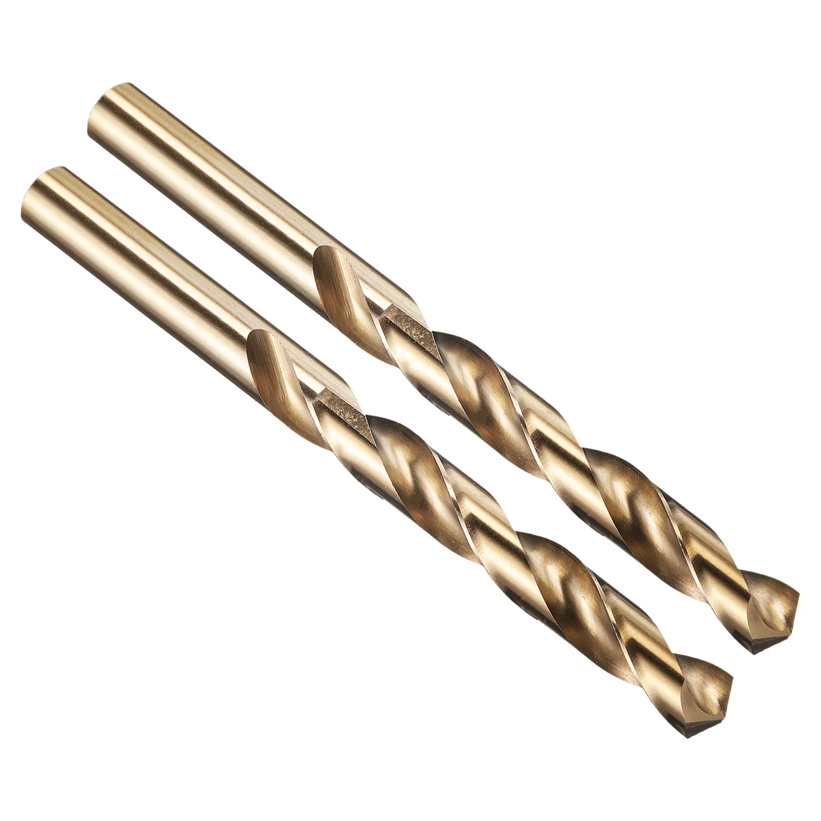 31/64" Drill Bit Straight Shank 135° M2 HSS Gold Finish - 2 Pack
