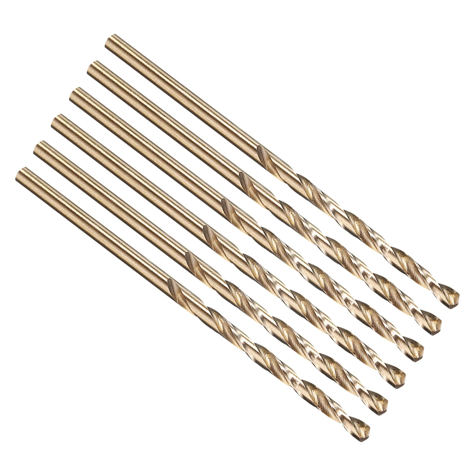 3/32" Drill Bit Straight Shank 135° M2 HSS Gold Finish - 6 Pack