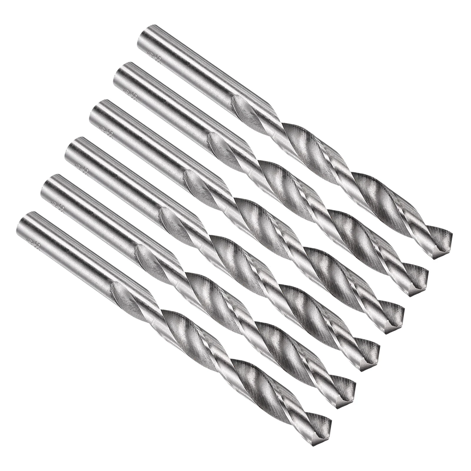 10mm Drill Bit Straight Shank 135° M2 HSS Uncoated Bright - 6 Pack