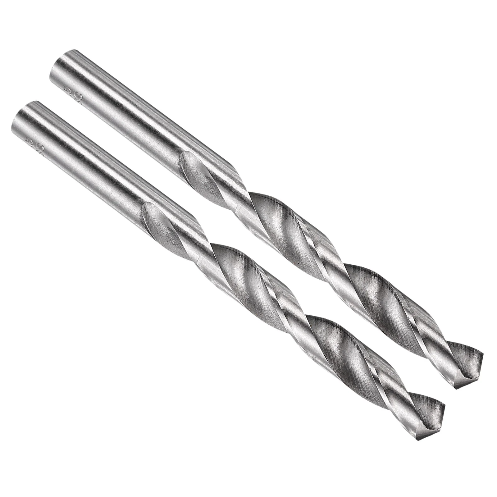 10.5mm Drill Bit Straight Shank 135° M2 HSS Uncoated Bright - 2 Pack