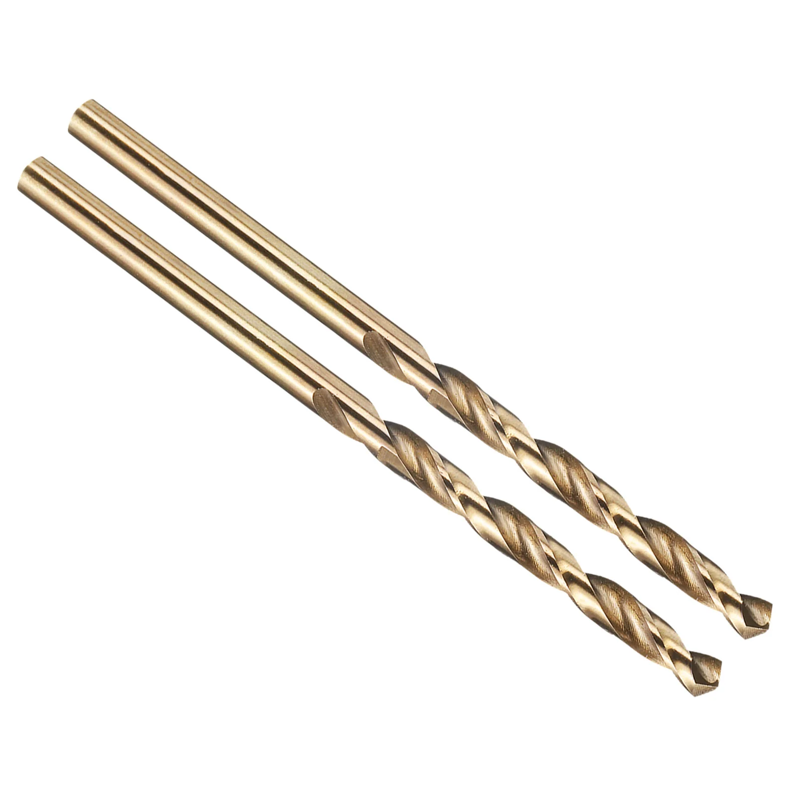 9/64" Drill Bit Straight Shank 135° M2 HSS Gold Finish - 2 Pack