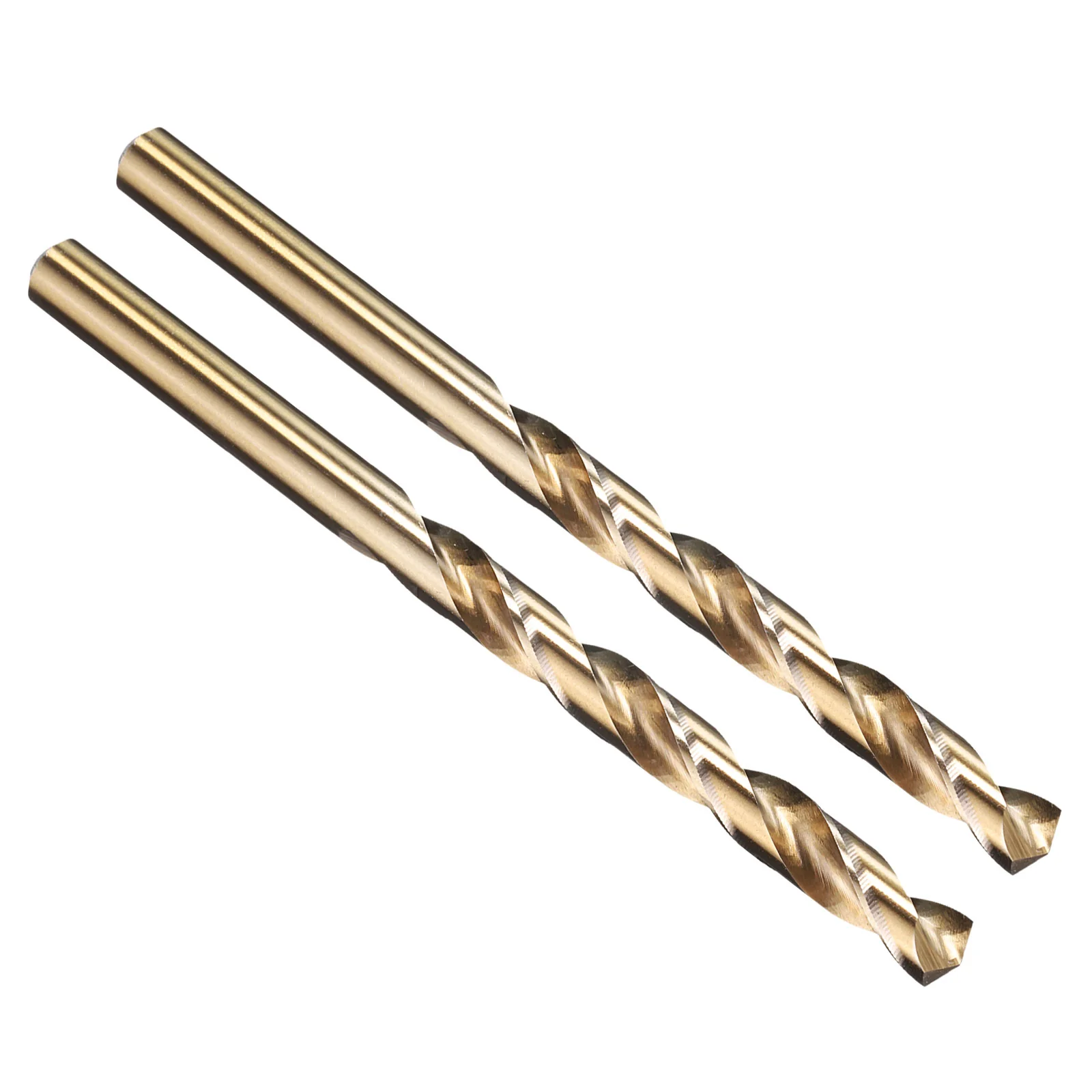 3/16" Drill Bit Straight Shank 135° M2 HSS Gold Finish - 2 Pack