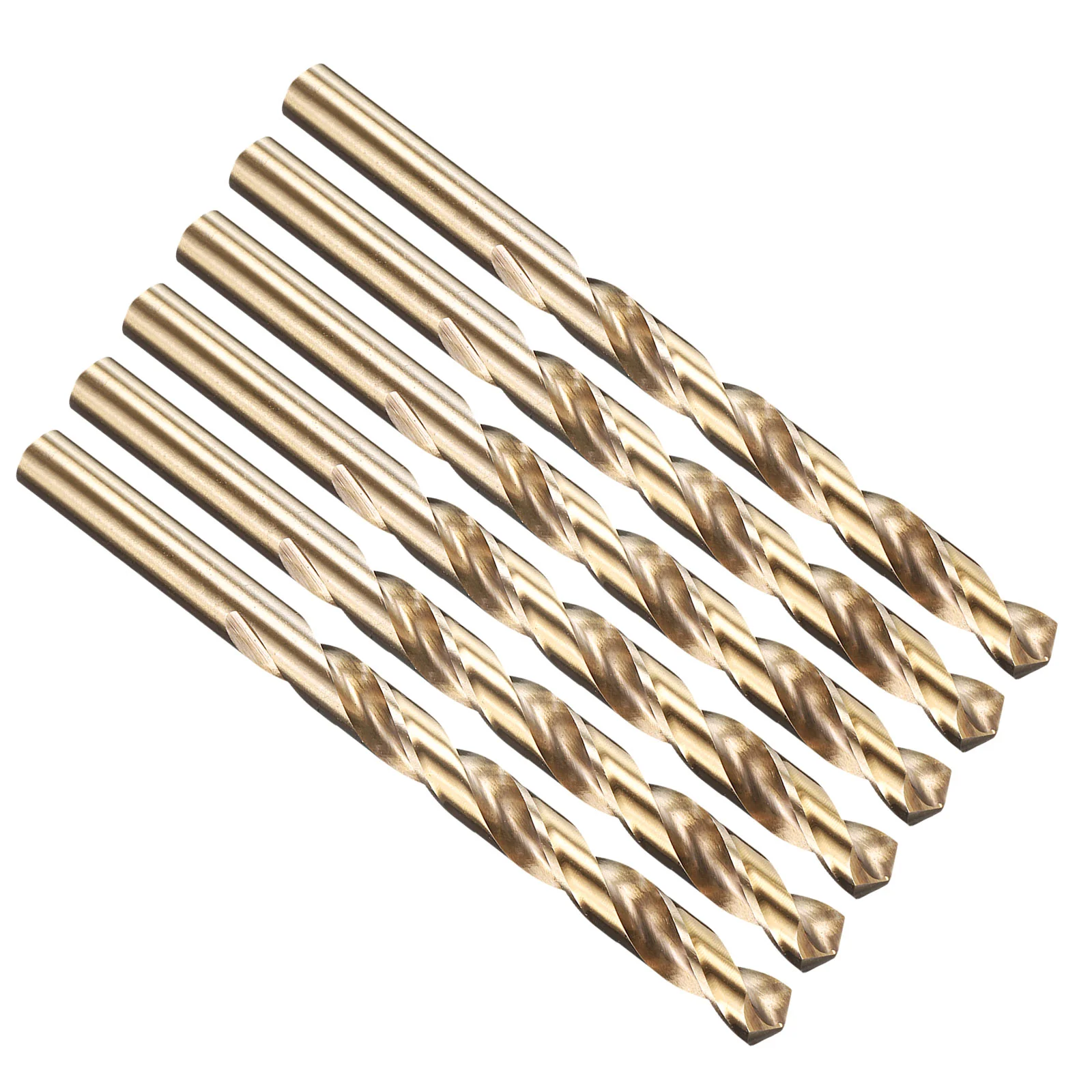 11/32" Drill Bit Straight Shank M35 5% Cobalt HSS for Metal Steel - 6 Pack