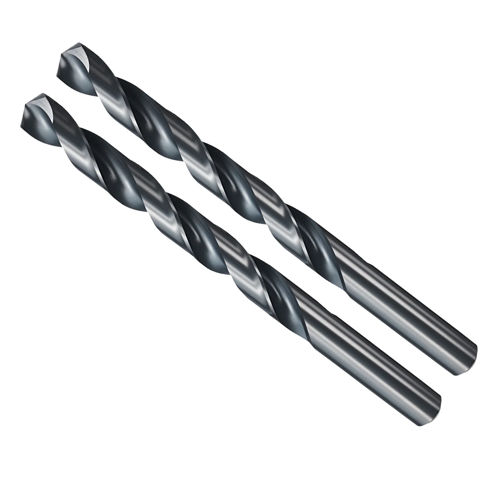 13/32" 10.32mm Drill Bit Straight Shank 4241 HSS Nitriding Black, 2pcs