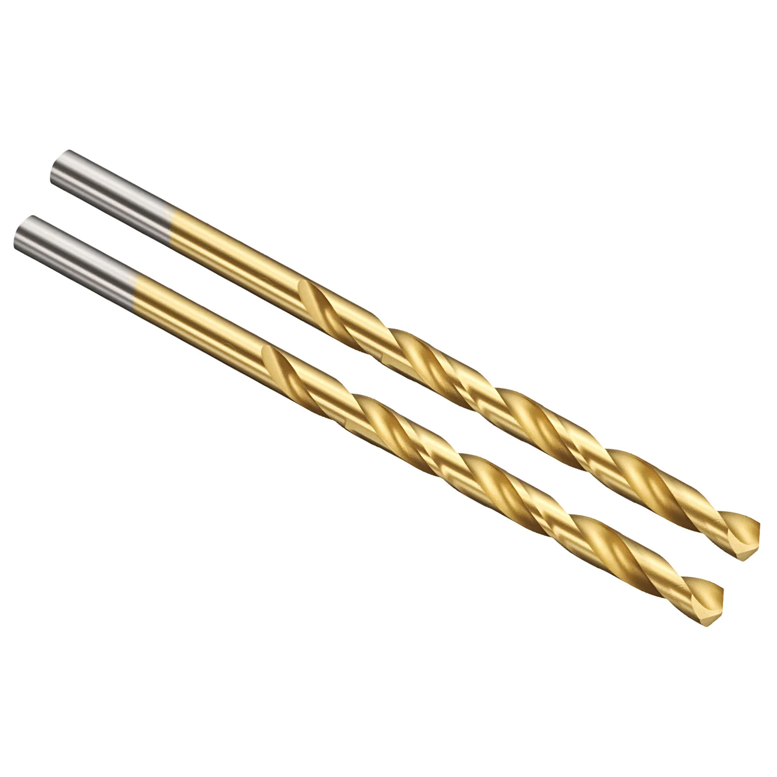 9/64" Drill Bit 118° 4341 TiN Finish Wear Resistance - 2 Pack