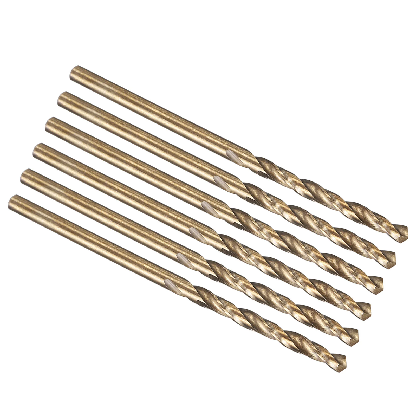 2.5mm Drill Bit Straight Shank M35 5% Cobalt HSS for Metal Steel - 6 Pack