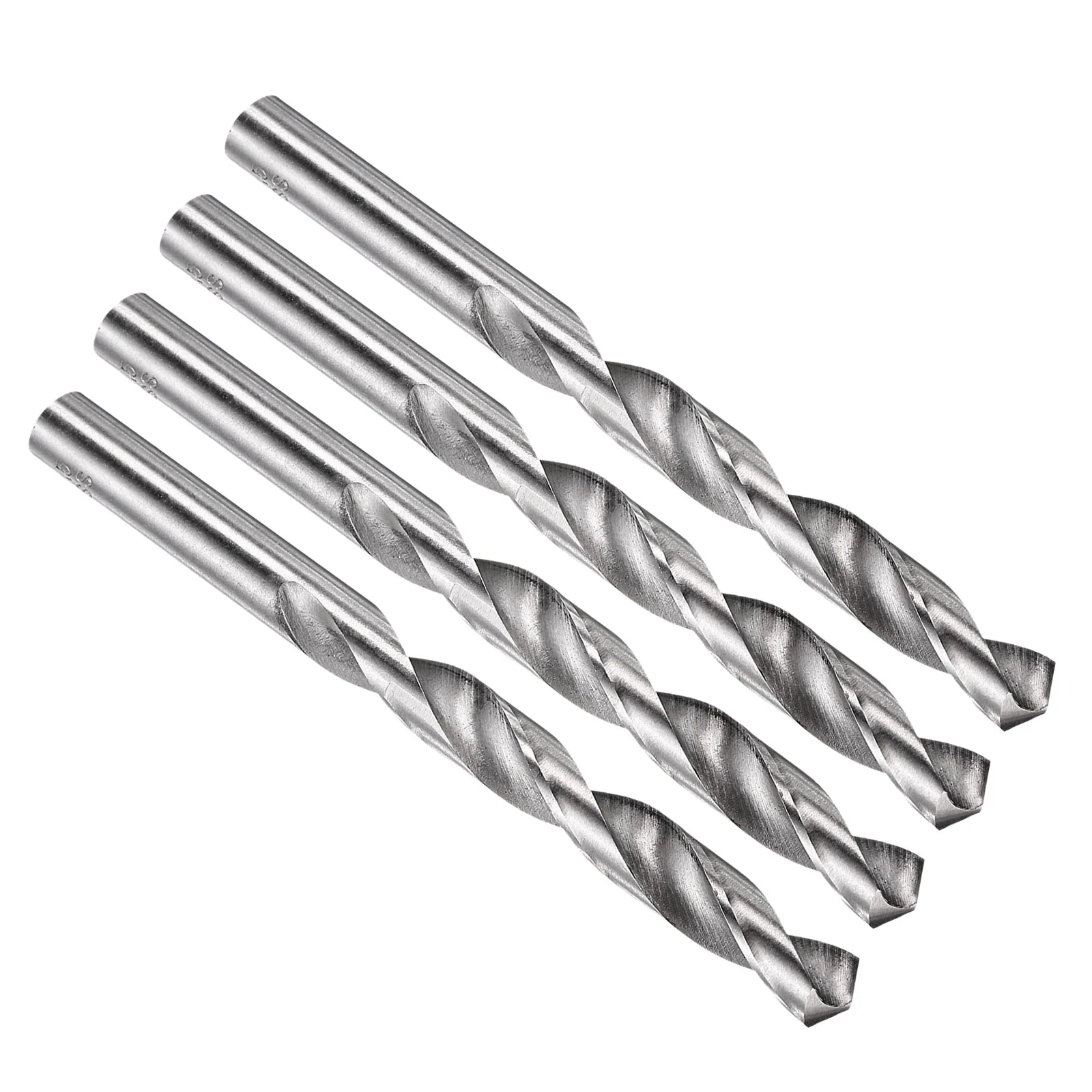 10mm Drill Bit Straight Shank 135° M2 HSS Uncoated Bright - 4 Pack