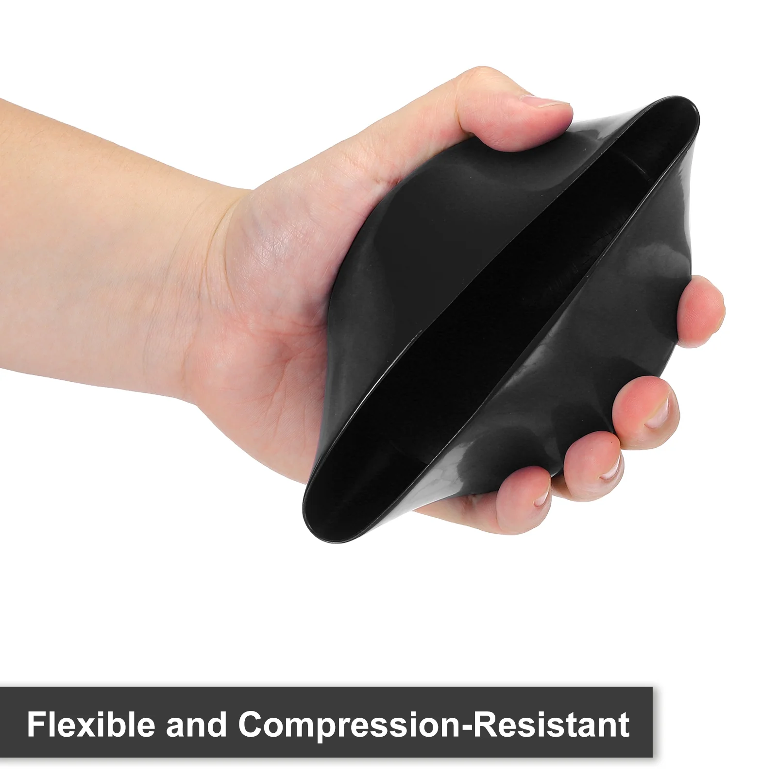 Uxcell 105mm(4 1/8") ID Rubber End Caps Pipe & Fence Post Protectors Black - Image 4