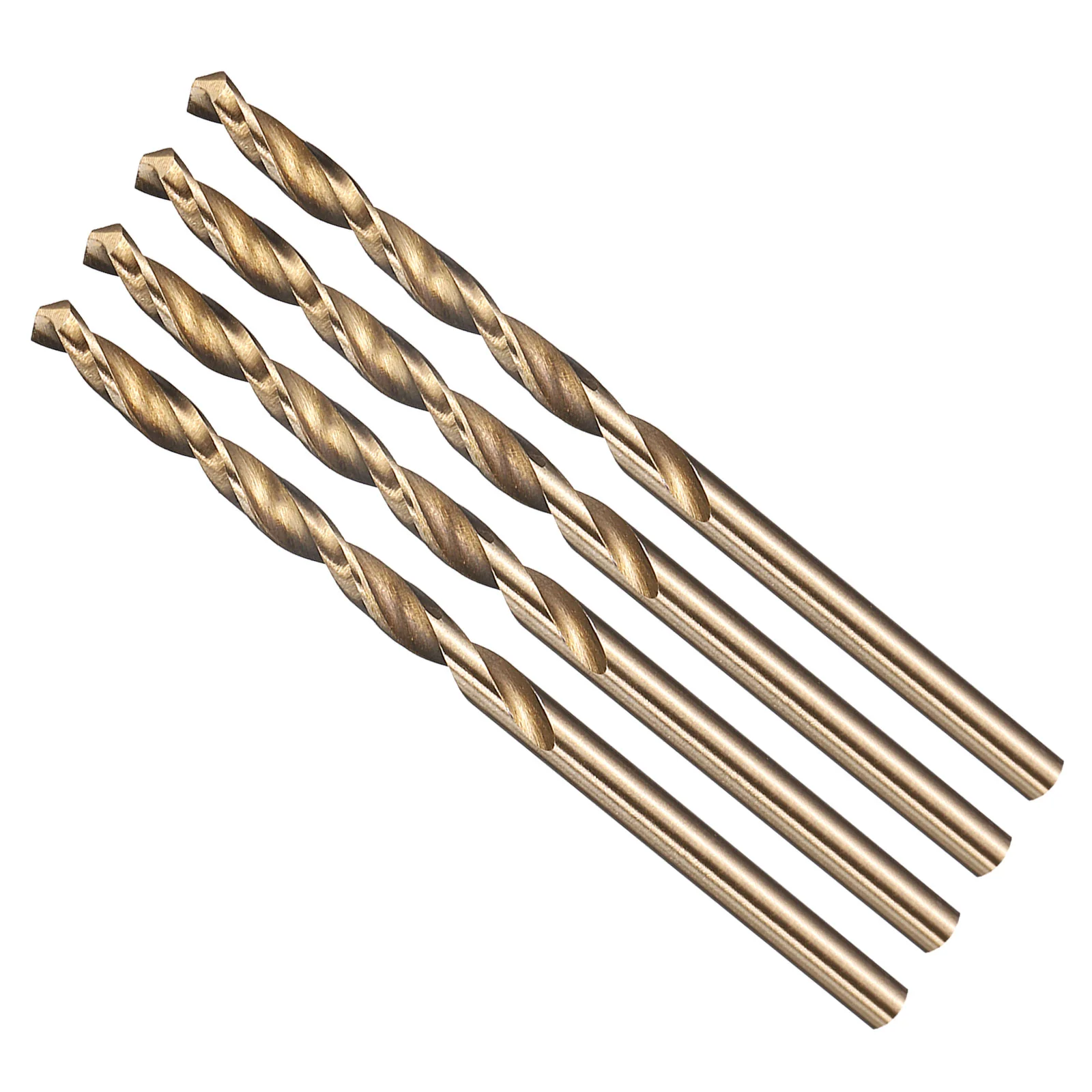 3/32" Drill Bit Straight Shank 4241 HSS Gold Finish, 4pcs