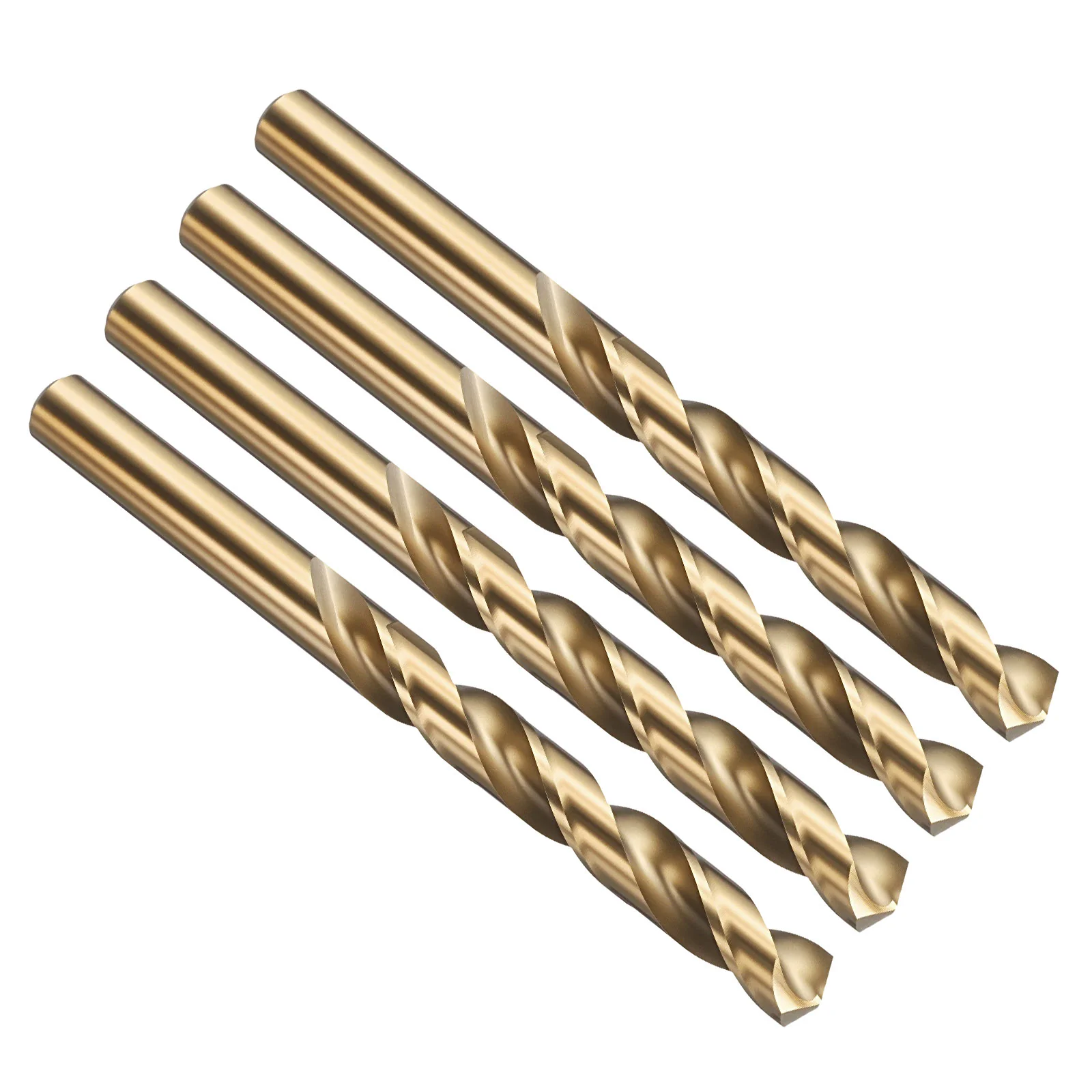 13mm Drill Bit M42 8% Cobalt HSS 135° Gold for Hard Metal - 4 Pack