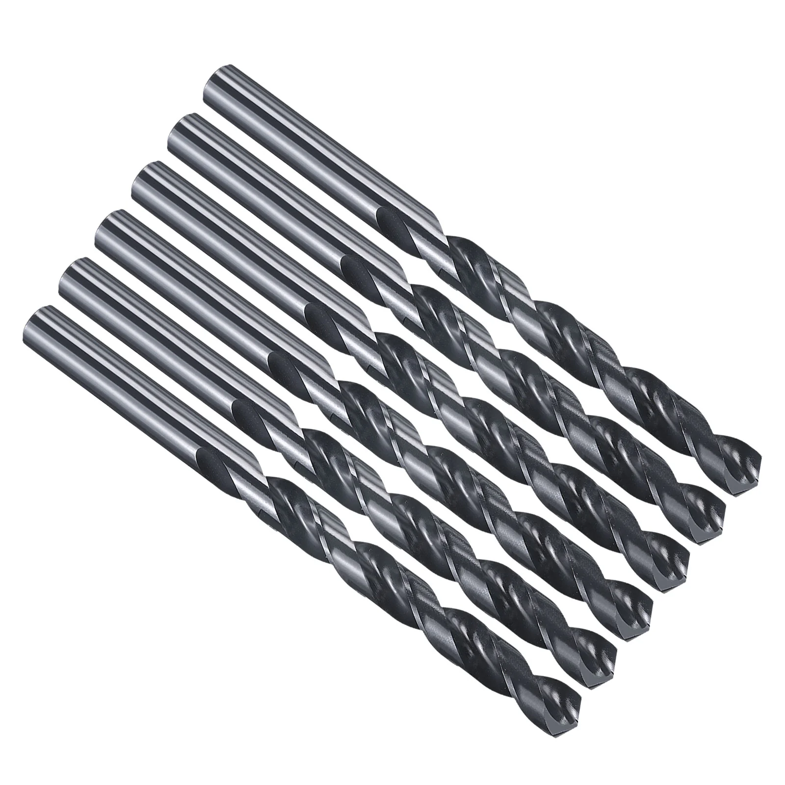 13/32" Drill Bit Straight Shank M35 Cobalt HSS Nitriding Black - 6 Pack