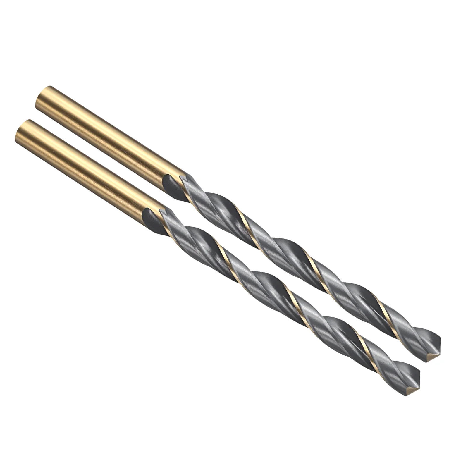 5.5mm Drill Bit 118° 4341 Black and Gold Finish Wear Resistance - 2 Pack