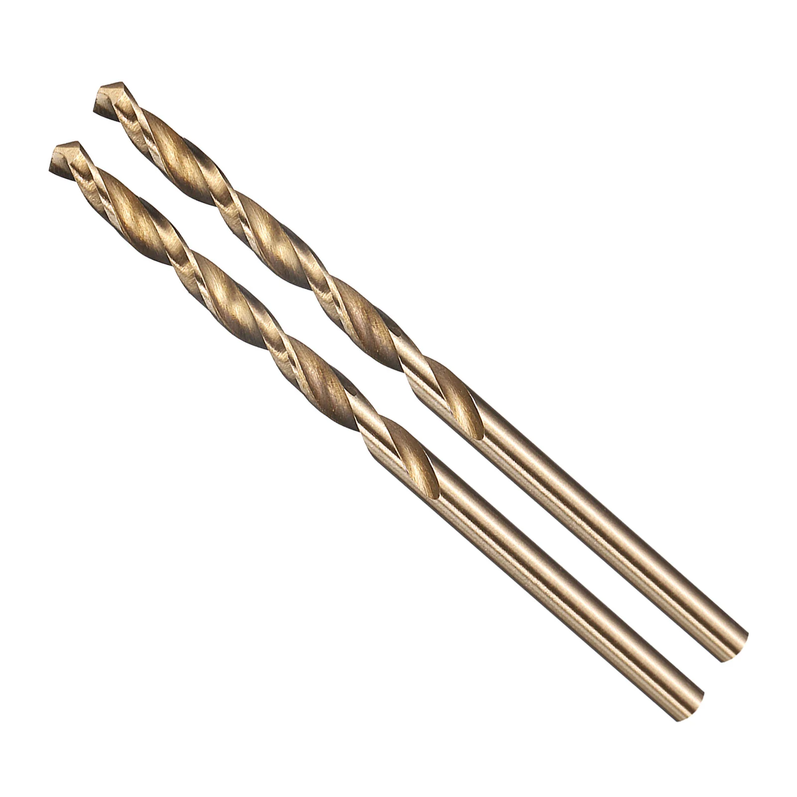 9/64" Drill Bit Straight Shank 4241 HSS Gold Finish, 2pcs