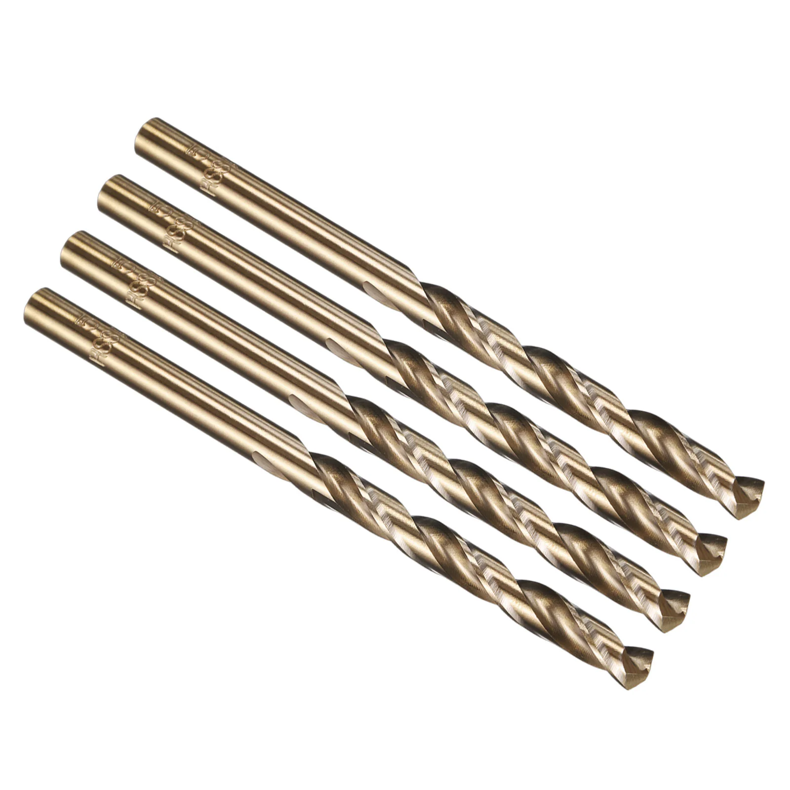 5mm Drill Bit Straight Shank M35 5% Cobalt HSS for Metal Steel - 4 Pack