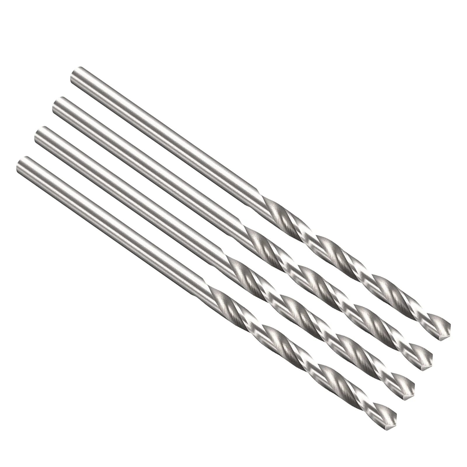 2mm Drill Bit Straight Shank 135° M2 HSS Uncoated Bright - 4 Pack