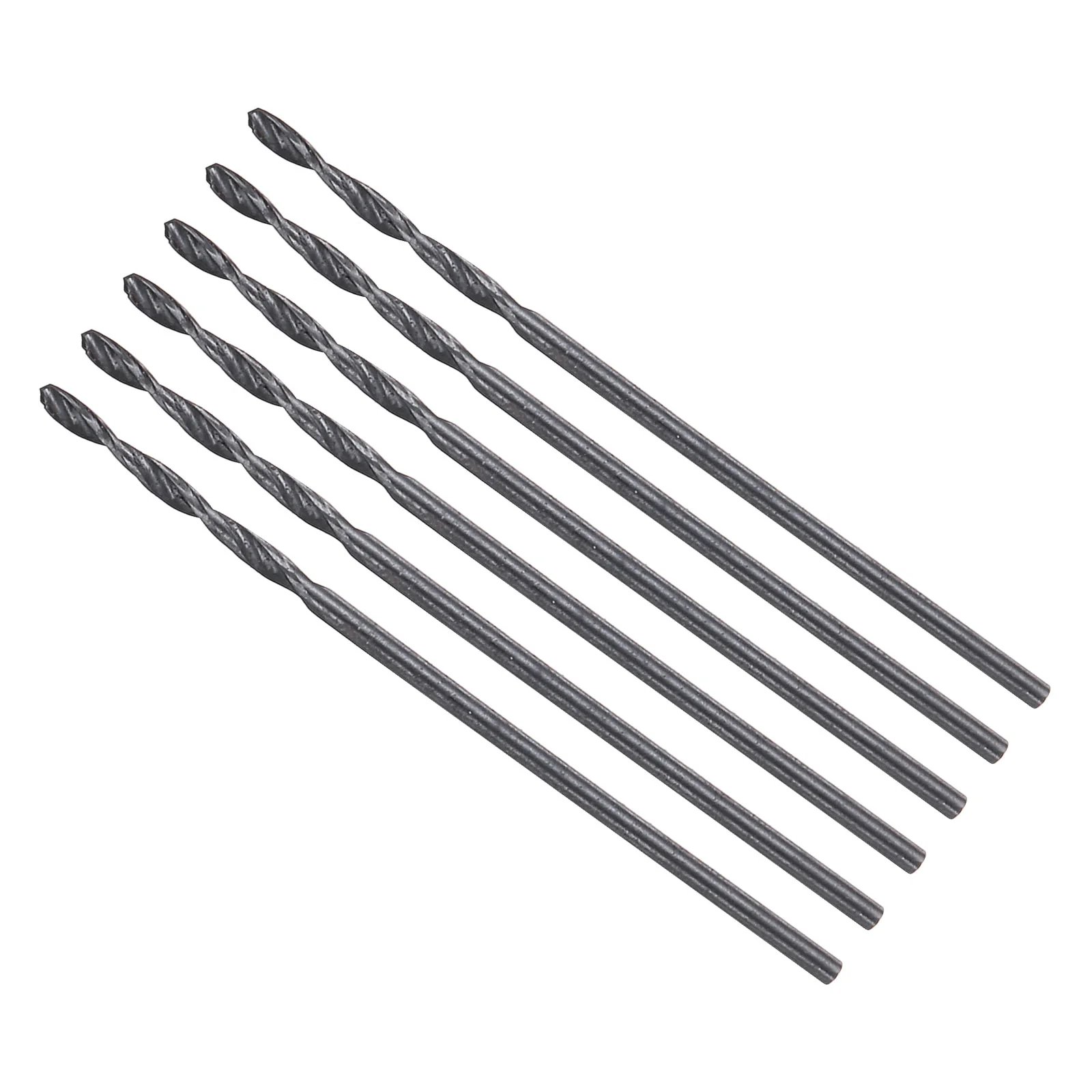 3/64" 1mm Drill Bit Straight Shank 4241 HSS Nitriding Black, 6pcs