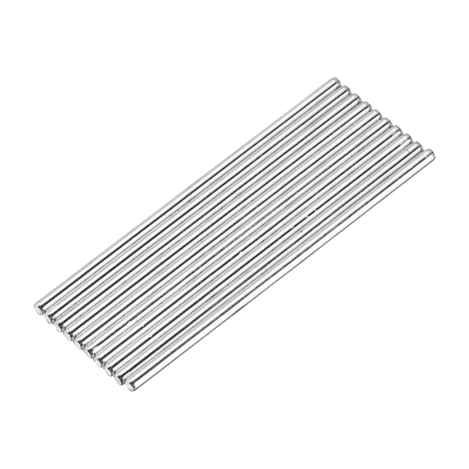 10pcs 2mmx55mm Toys Shaft Round Rod Axles Drive Shaft Iron Shaft, Silver