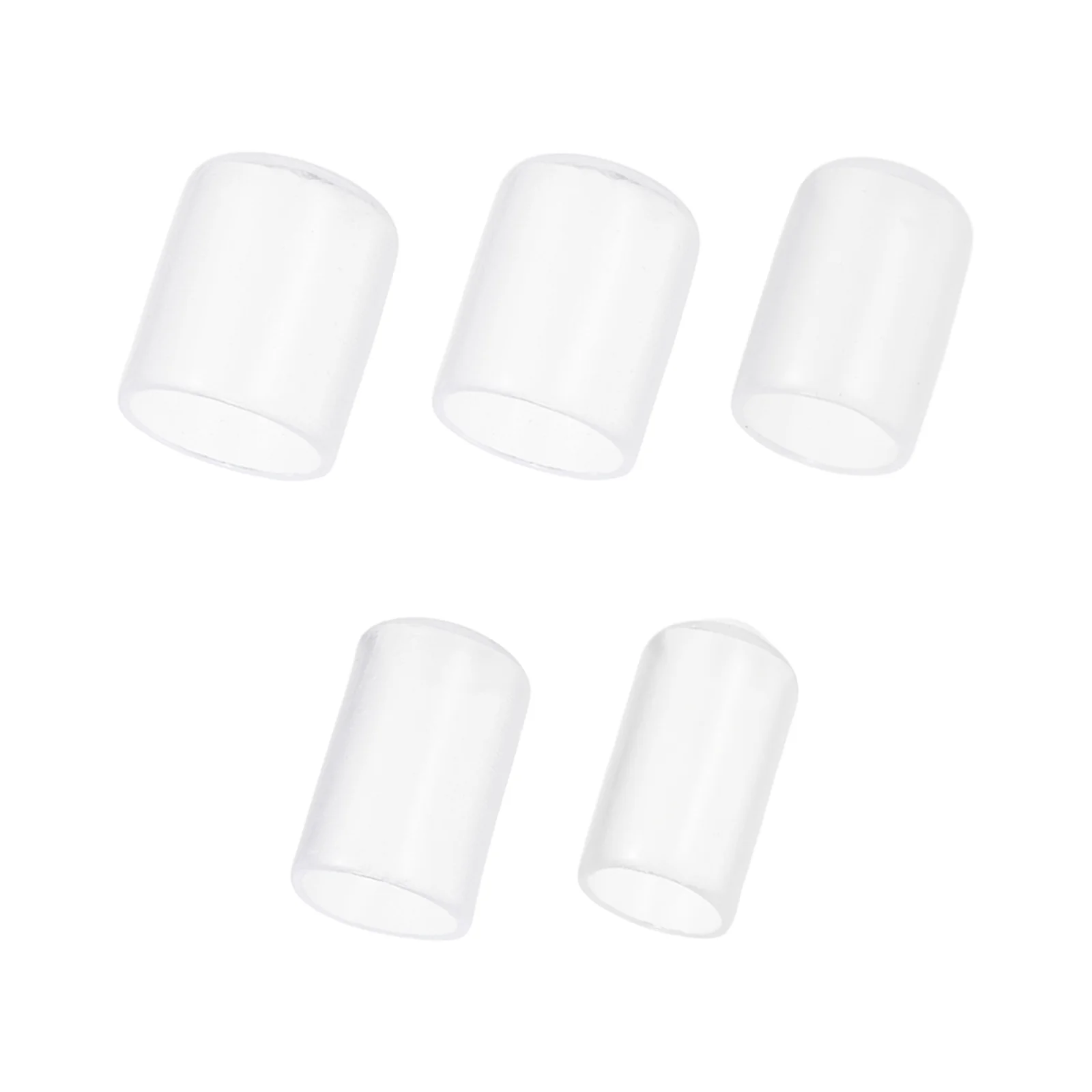 Uxcell 50pcs Round Rubber End Caps Protective Caps 12mm 15mm 18mm 21mm 24mm Clear - Image 3